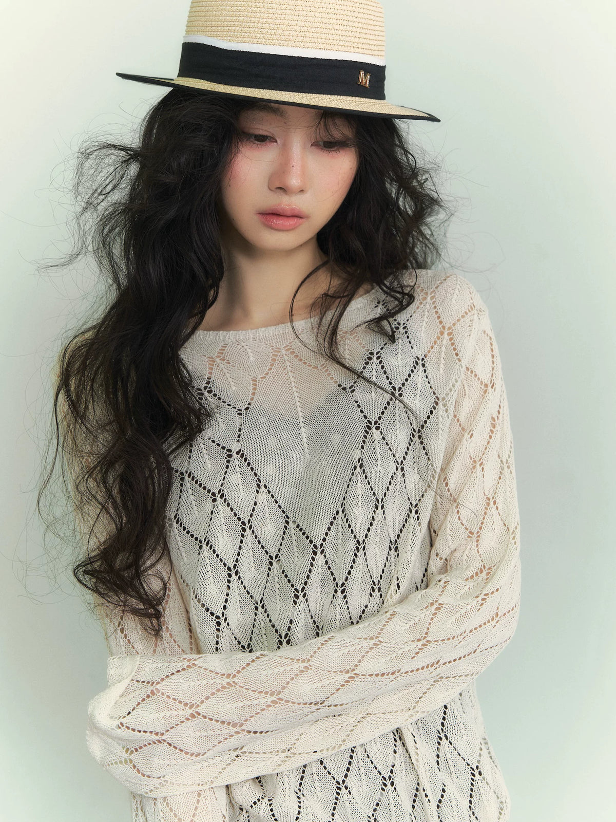 Washi Knit Cutout Top