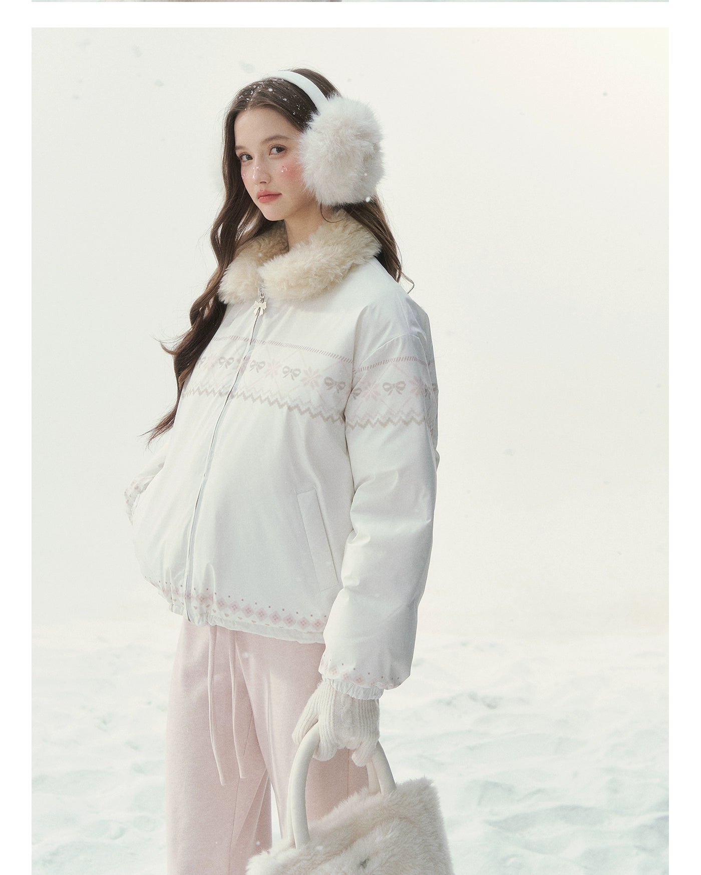 Reversible Fair Isle Down Jacket