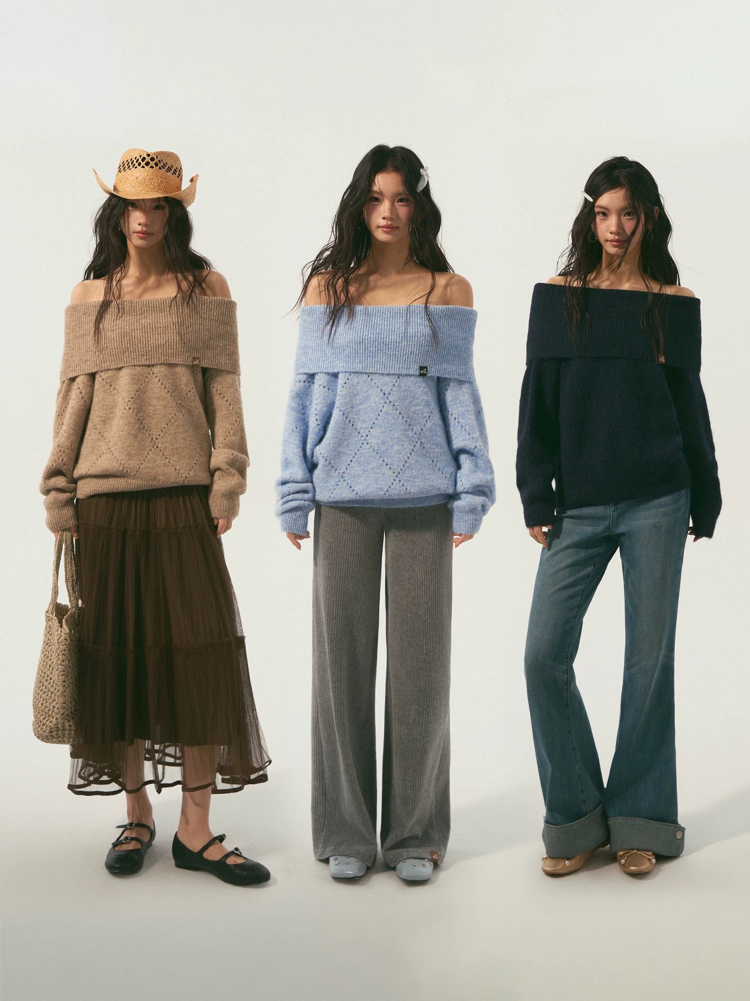 Cutout Shoulder Sweater