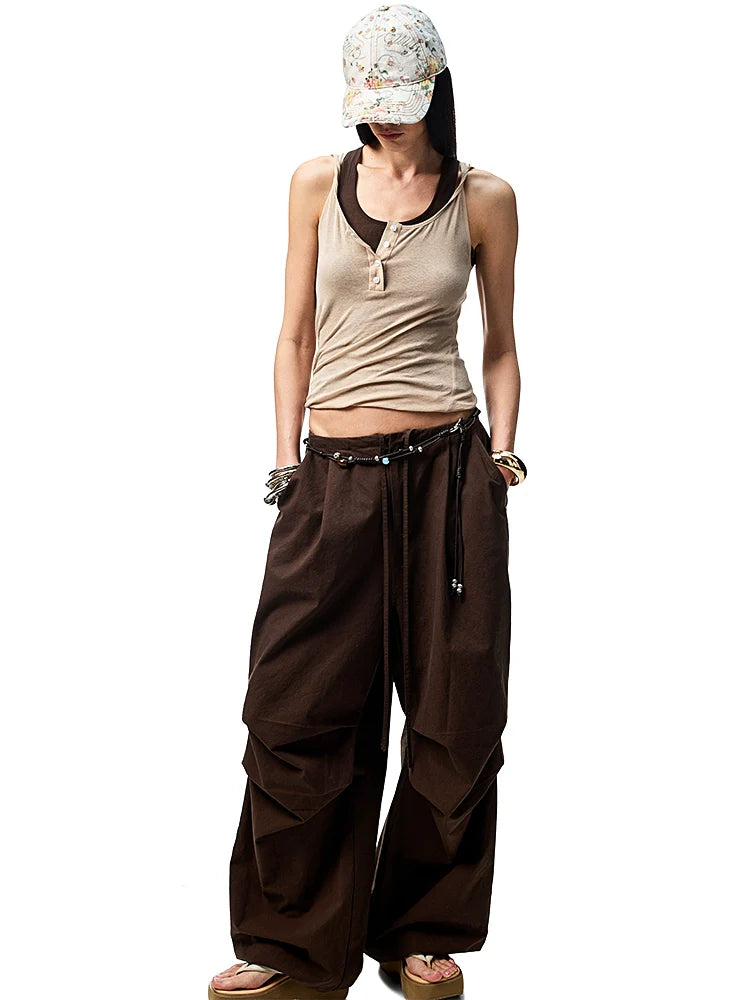 Double-layer Fake Two-piece Color-Blocking Vest