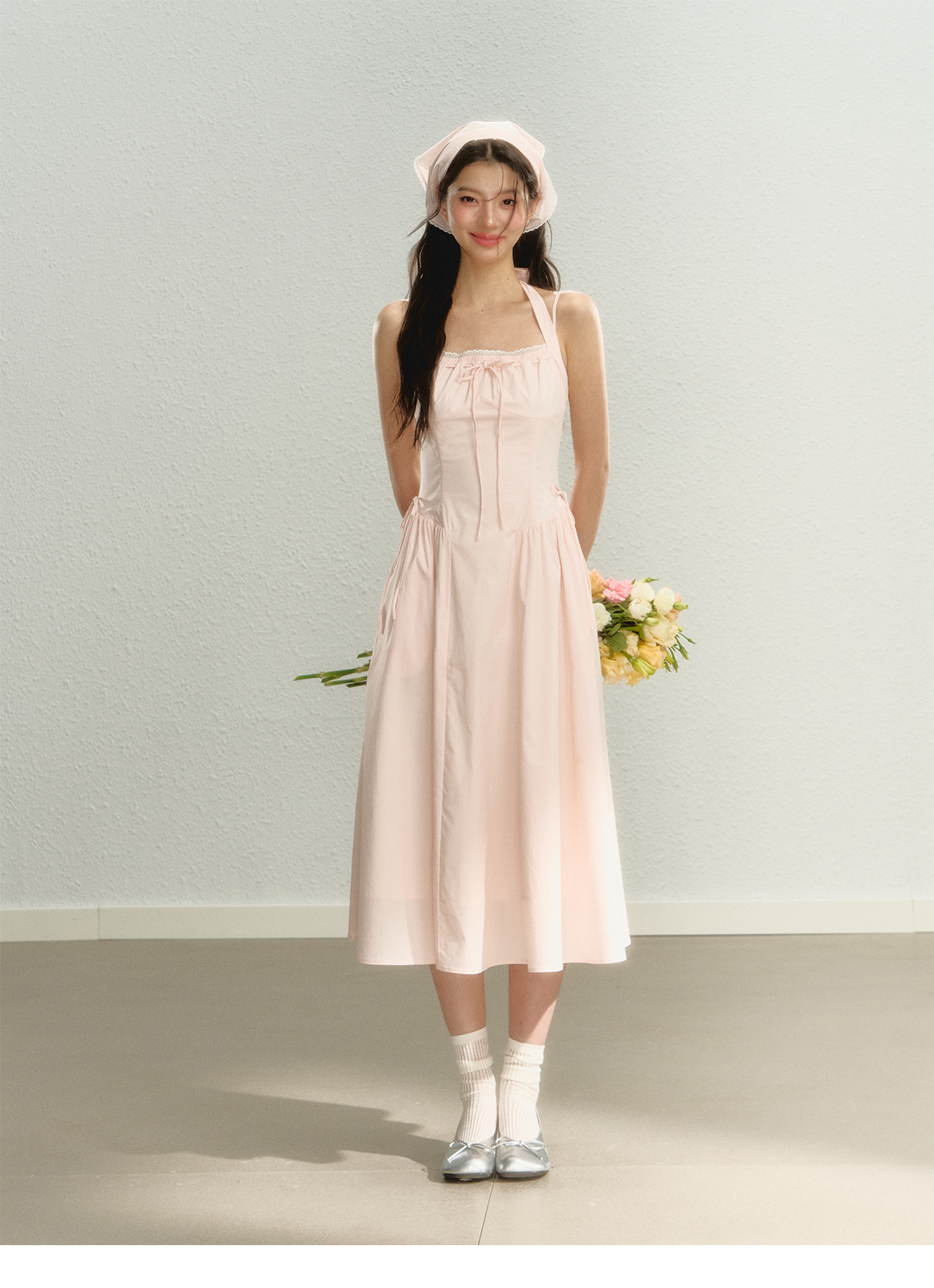 Pink Spaghetti Strap Dress