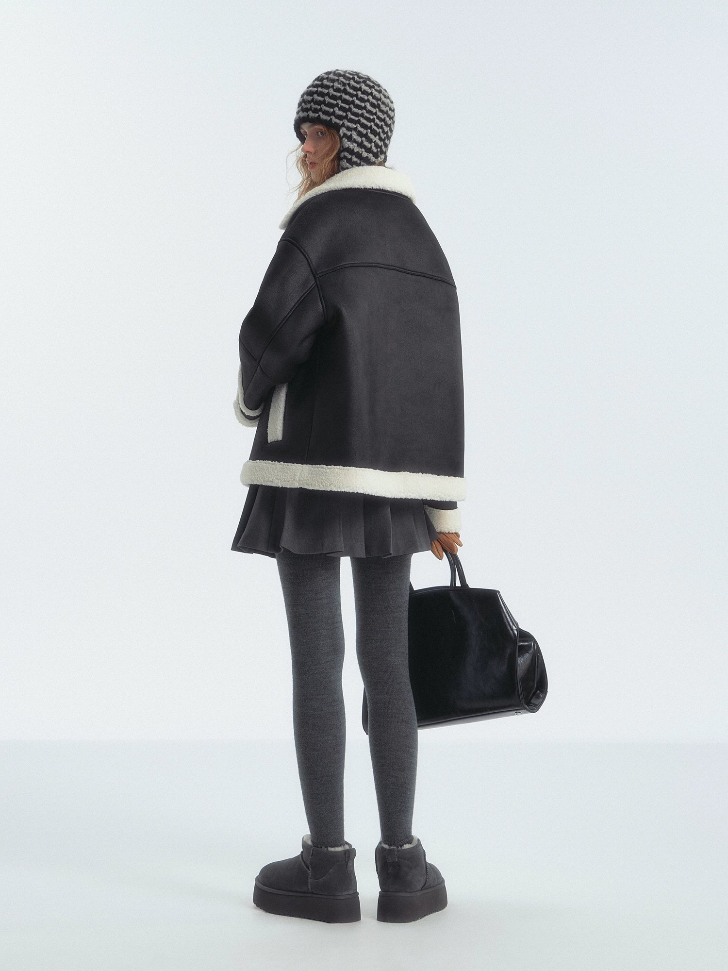 Shearling Biker Jacket