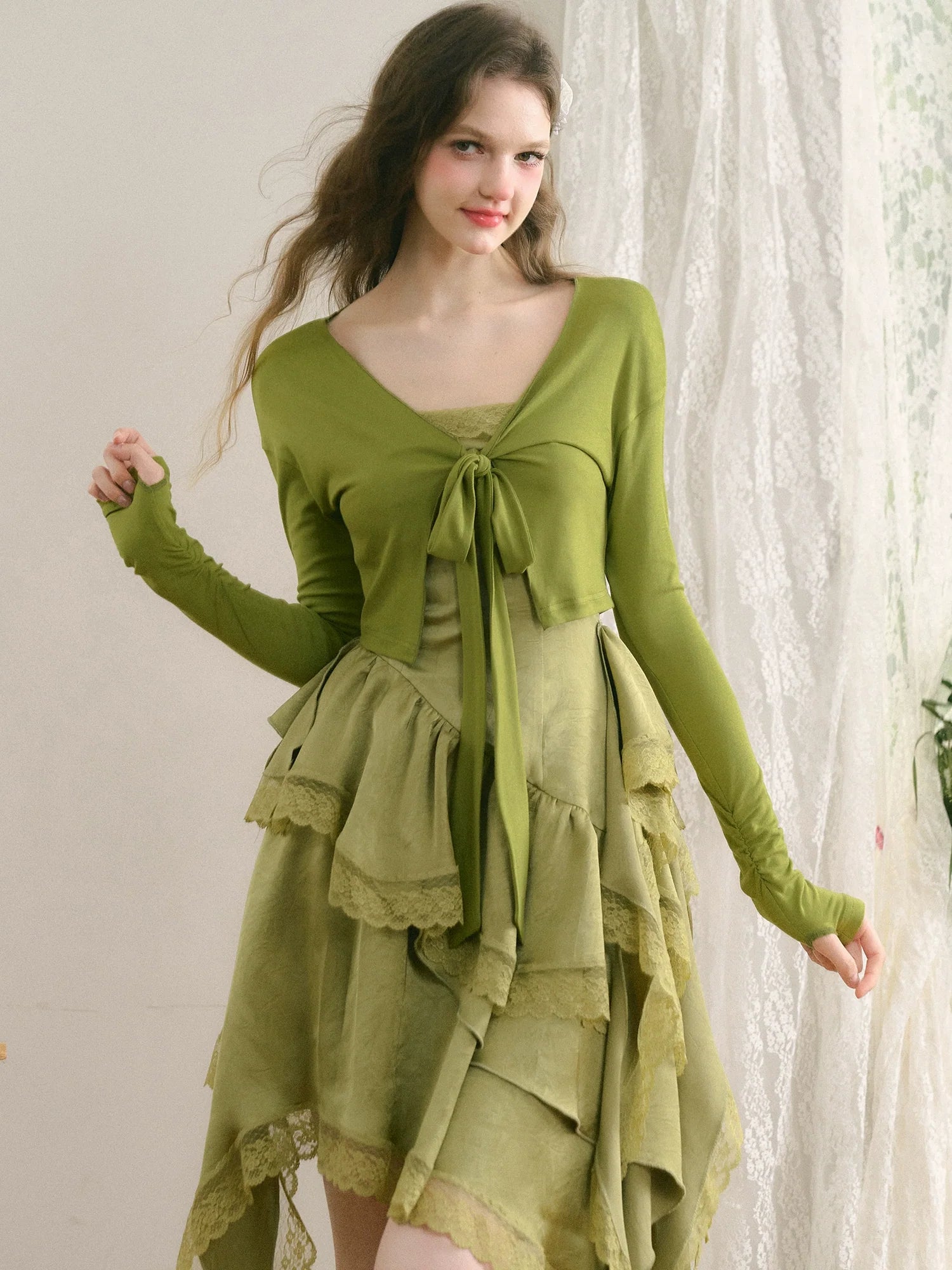 French Bow Knit Cardigan