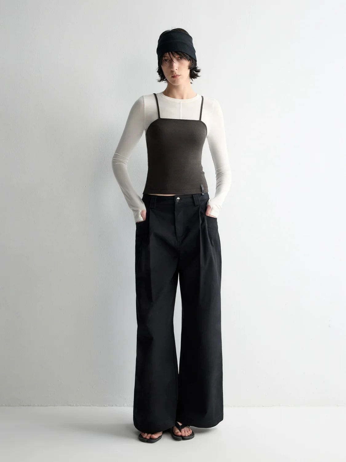 Oversized Tailored Wide-Leg Pants