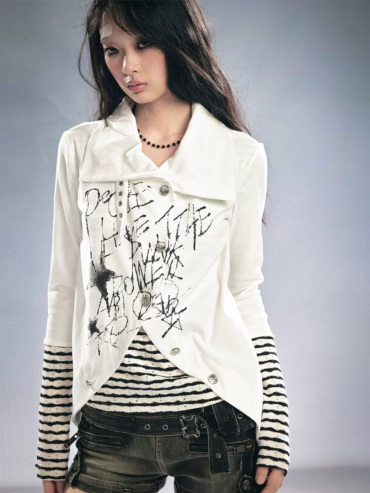 Punk Layered Knit Top