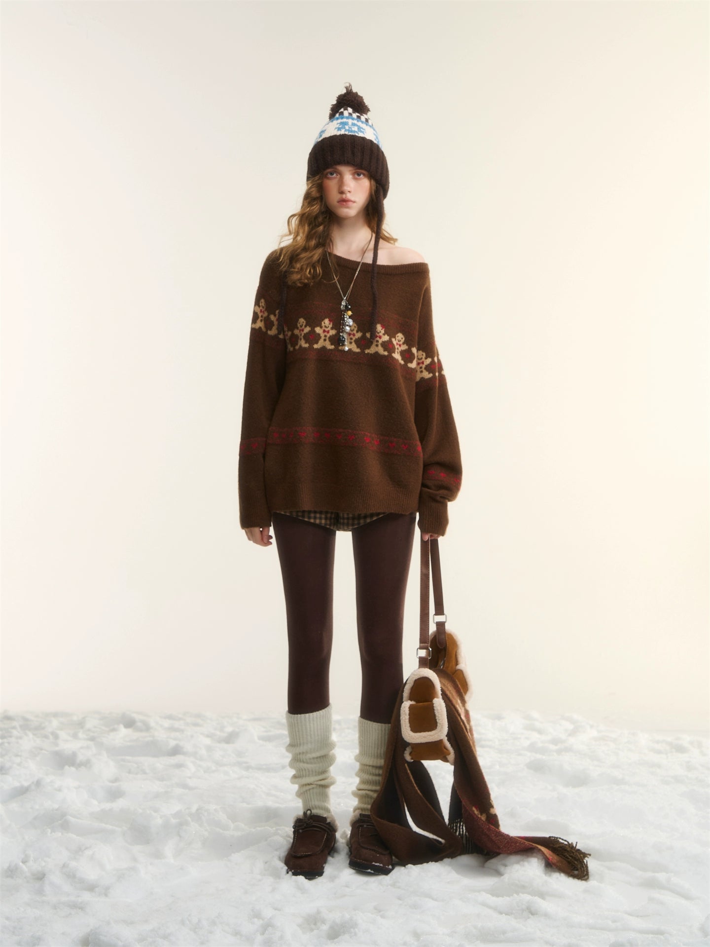 Fair Isle Gingerbread Sweater Set