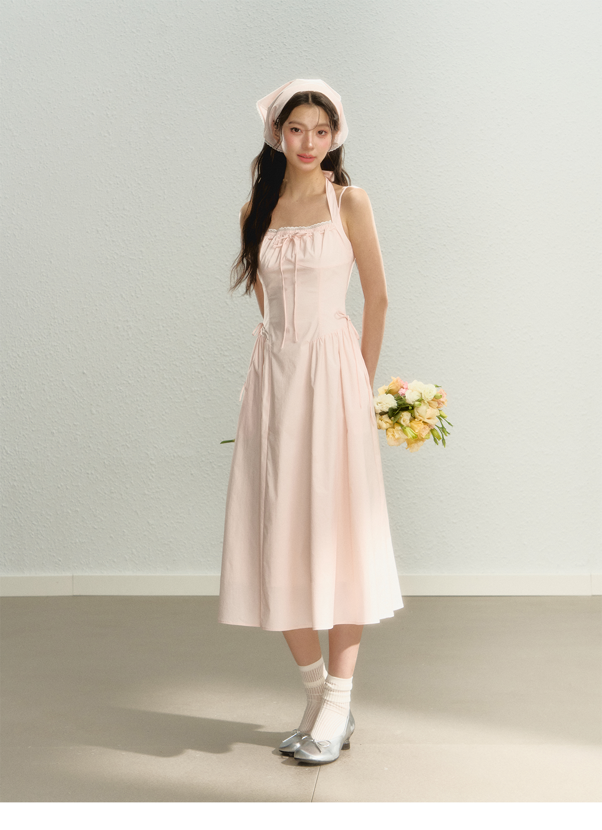 Pink Spaghetti Strap Dress