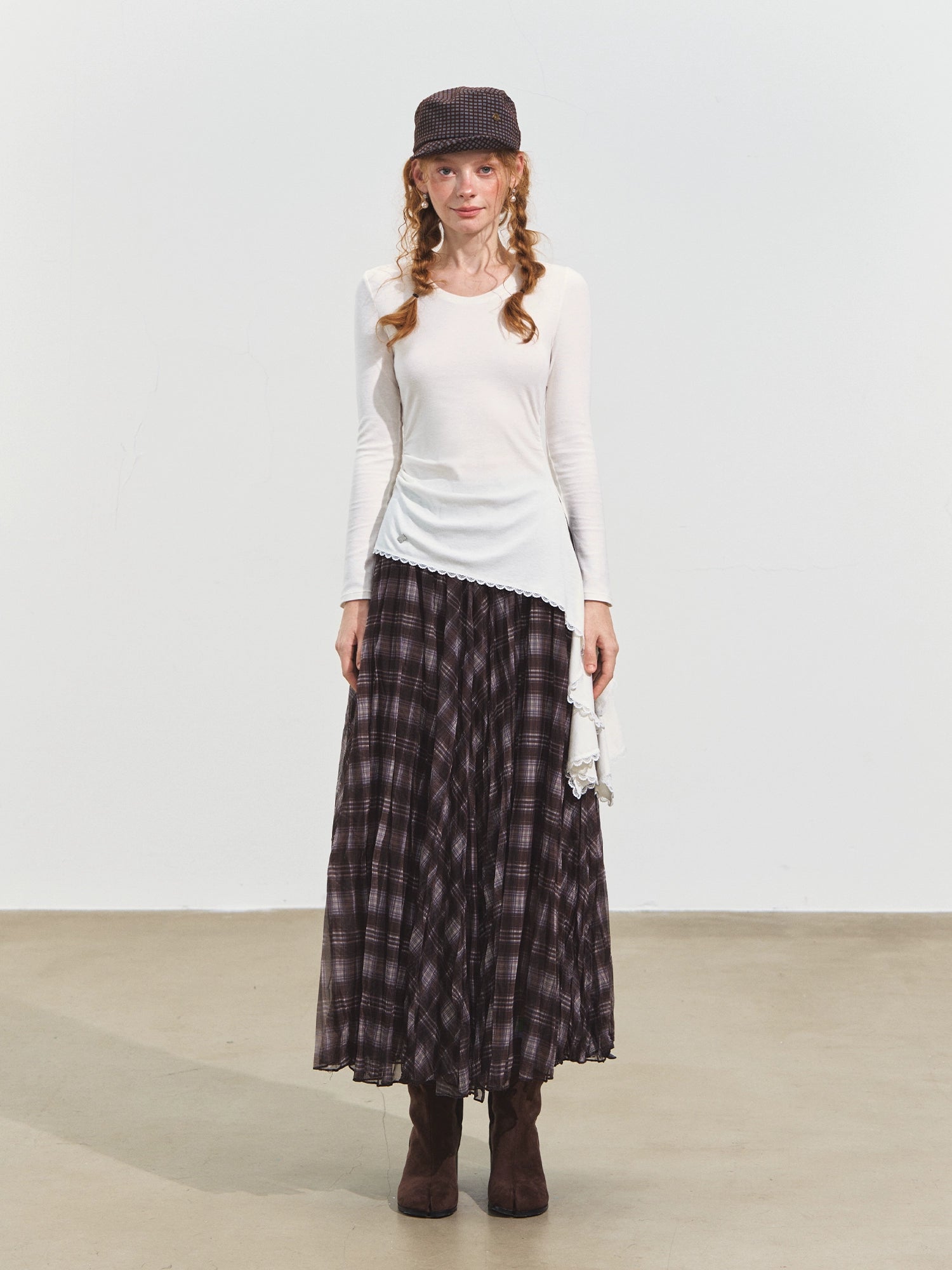 Sweetheart Neck Asymmetric Ruched Top