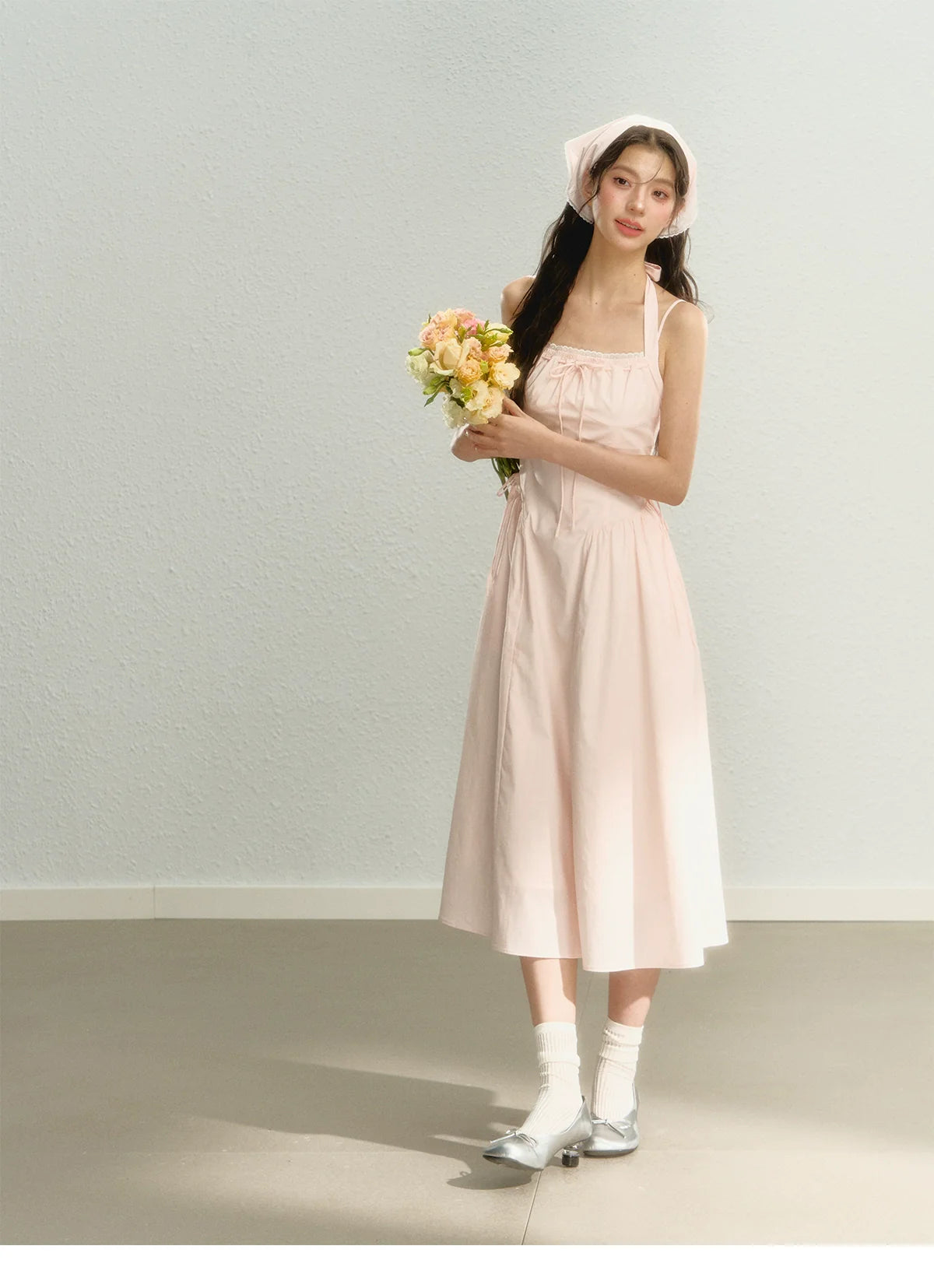 Pink Spaghetti Strap Dress