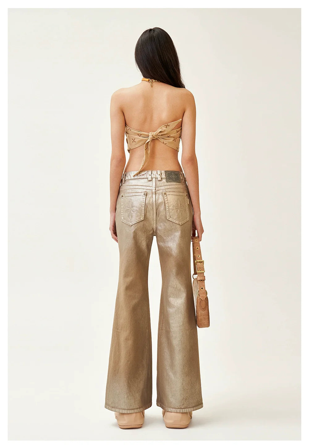 Desert Camouflage Square Scarf Bustier