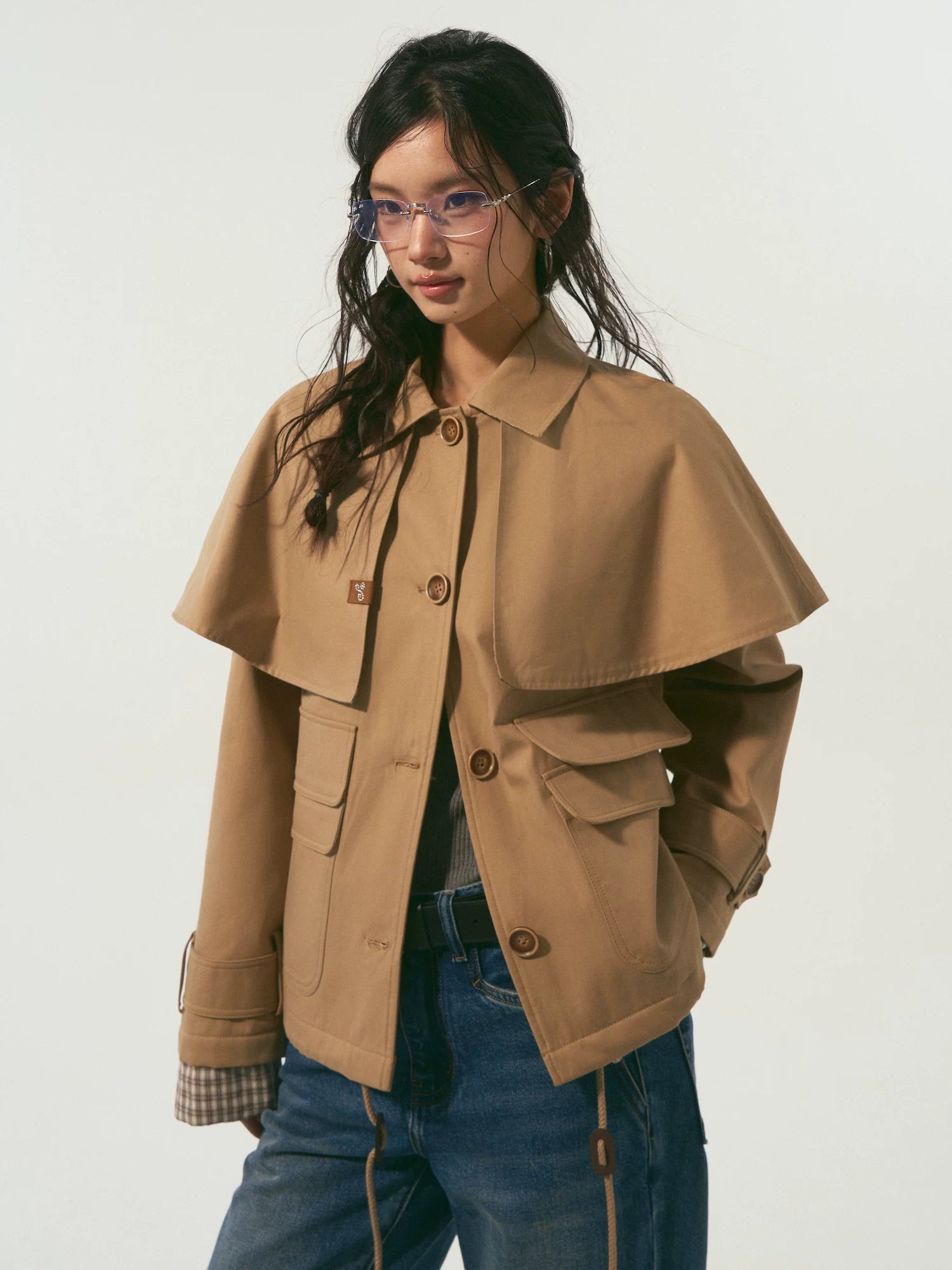 Detachable Cape Jacket