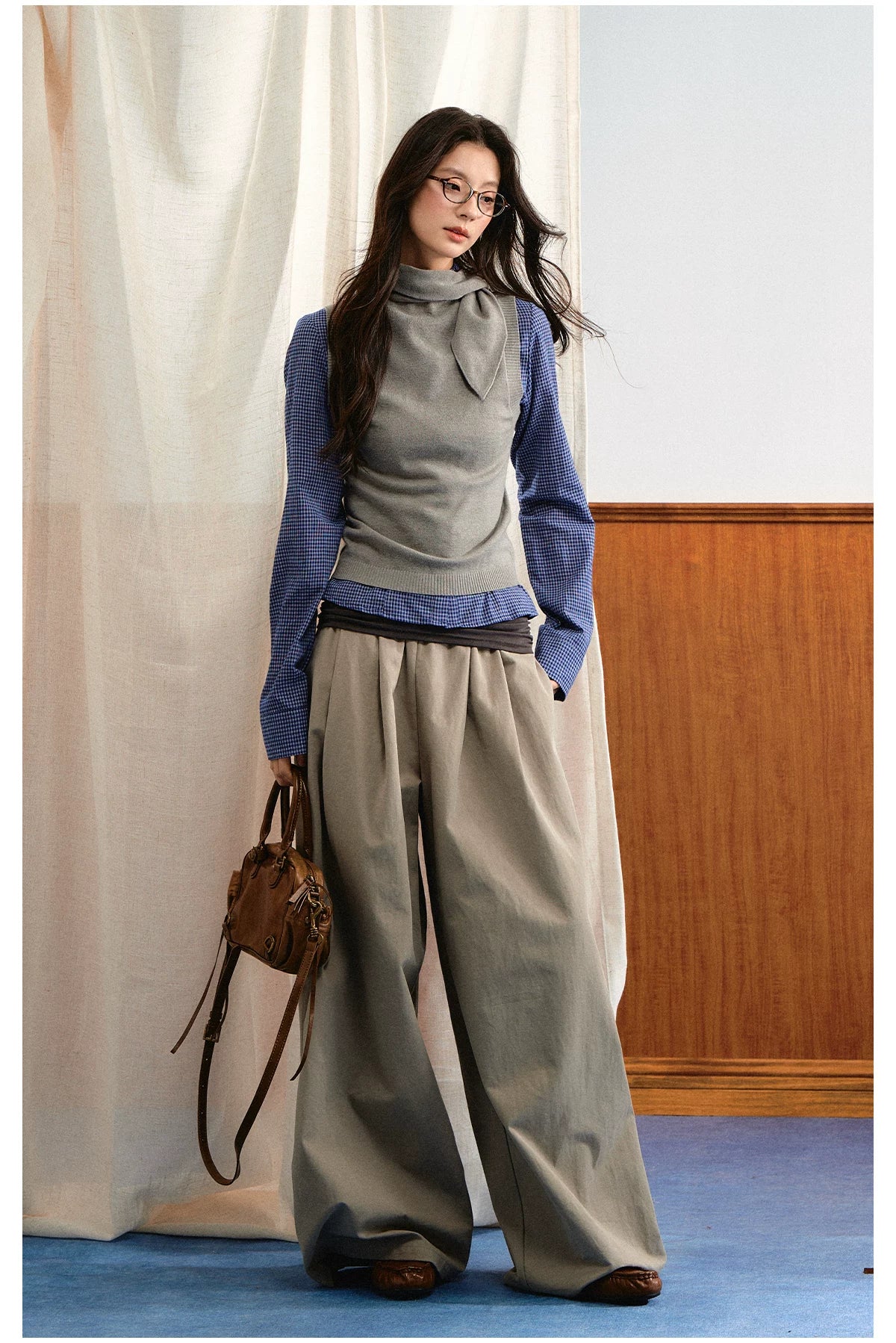 High Waist Wide-Leg Pants
