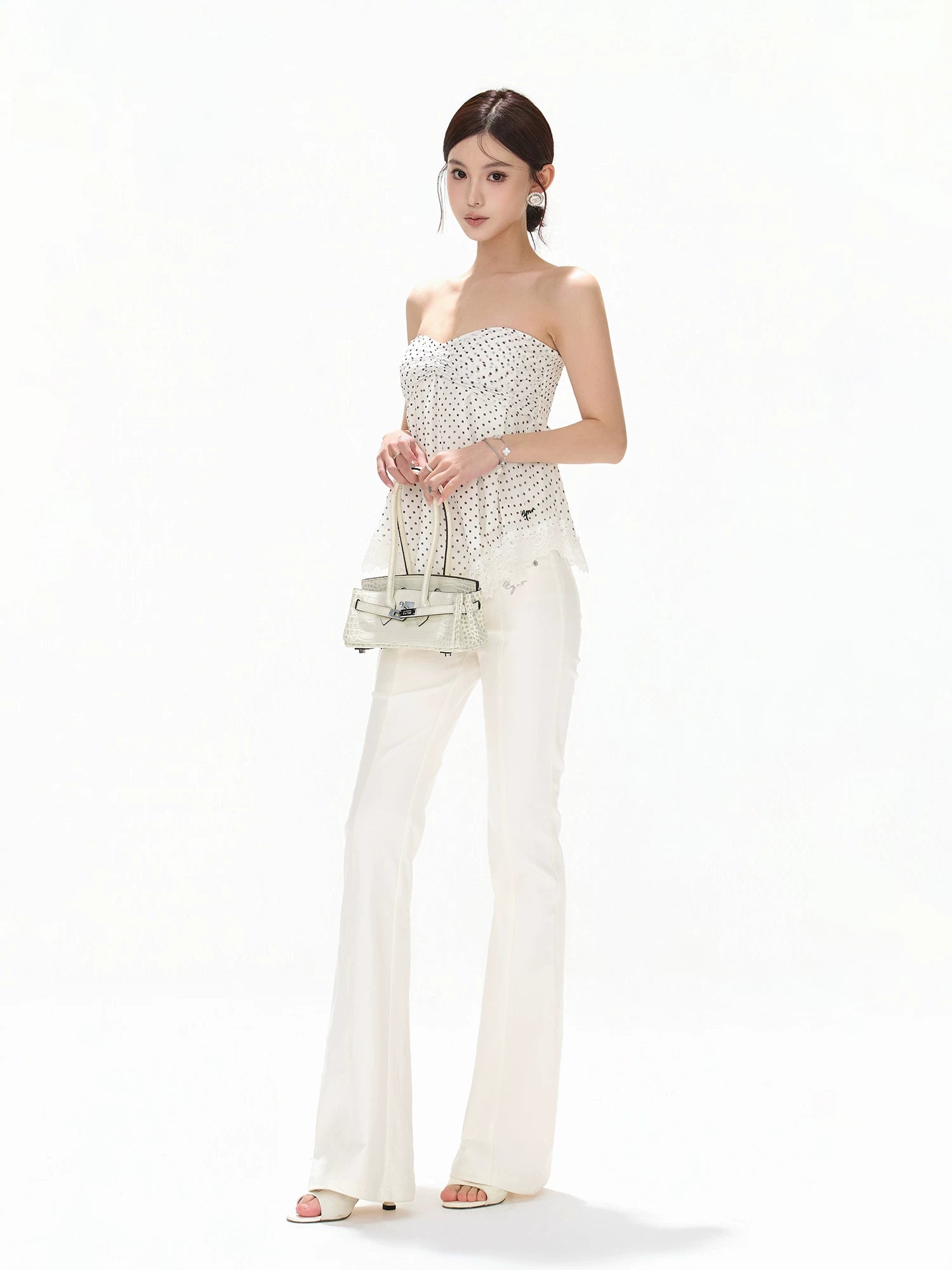 Polka Dot Chiffon Set