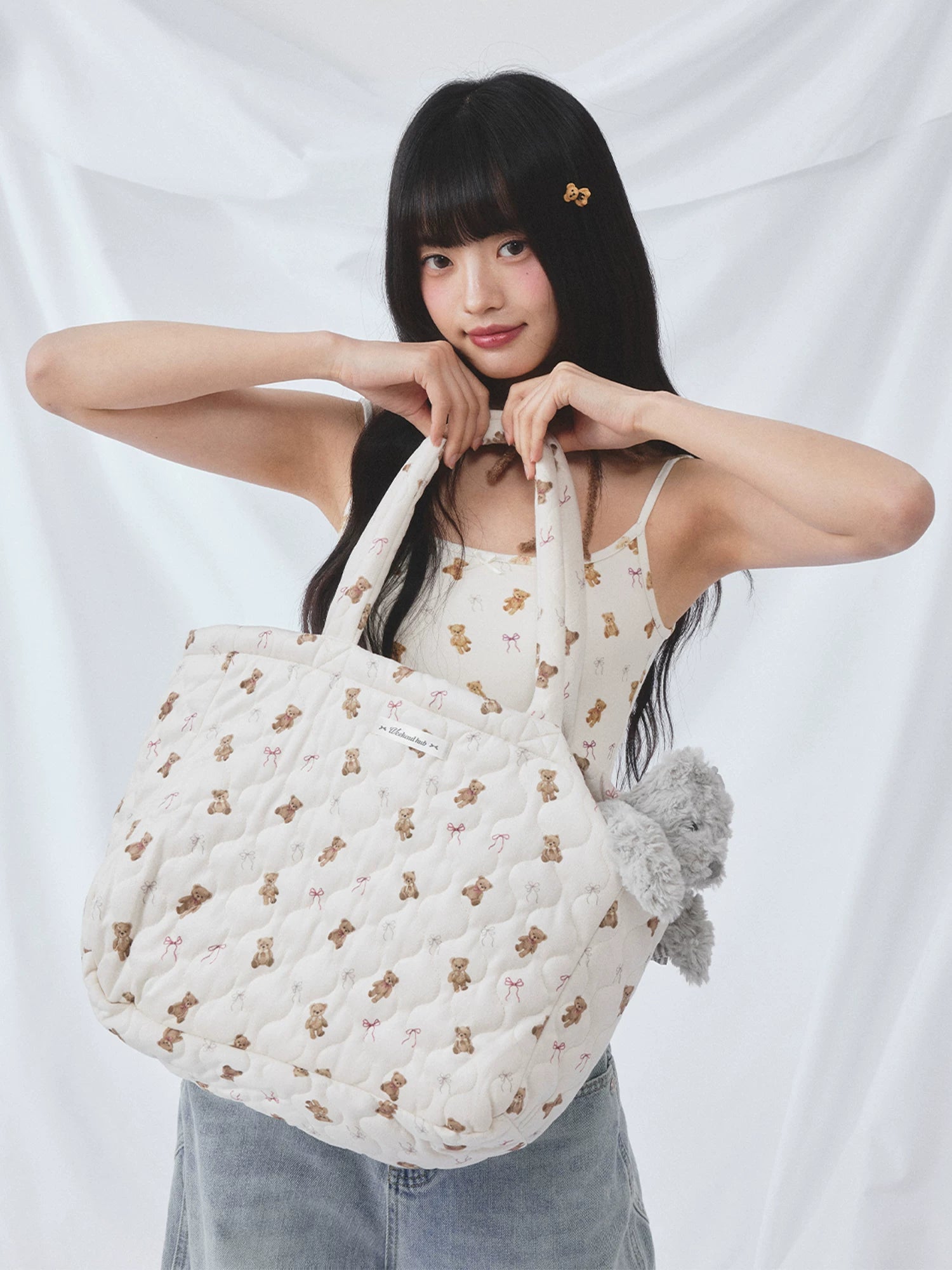 Bear Print Tote Bag