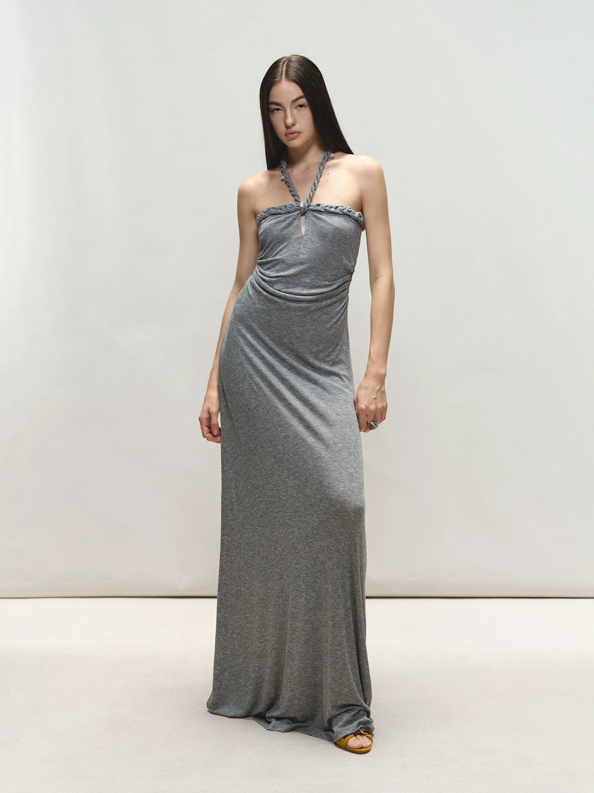 Cable Knit Halter Dress