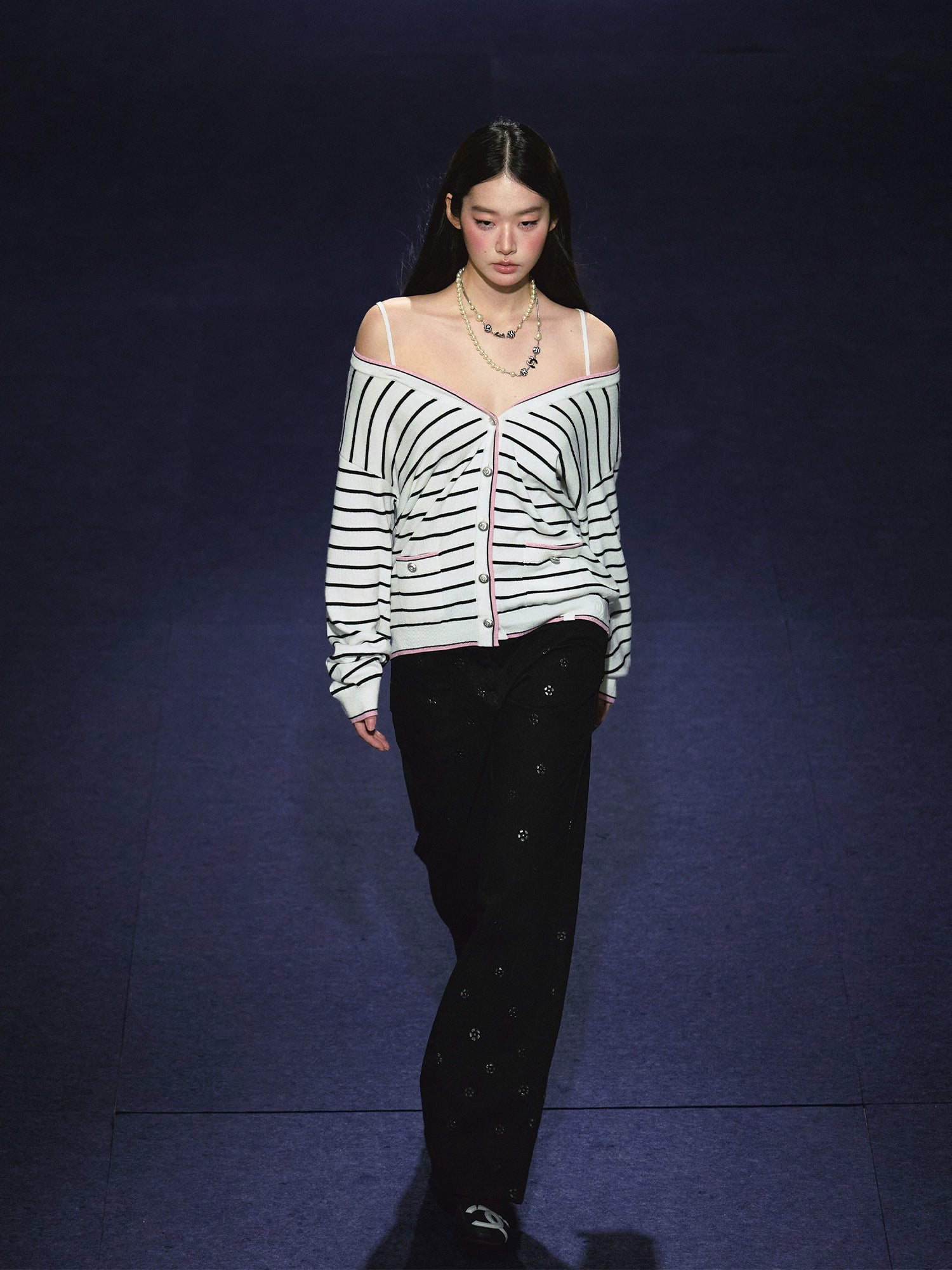 Sculpted Print Slimming Jeans