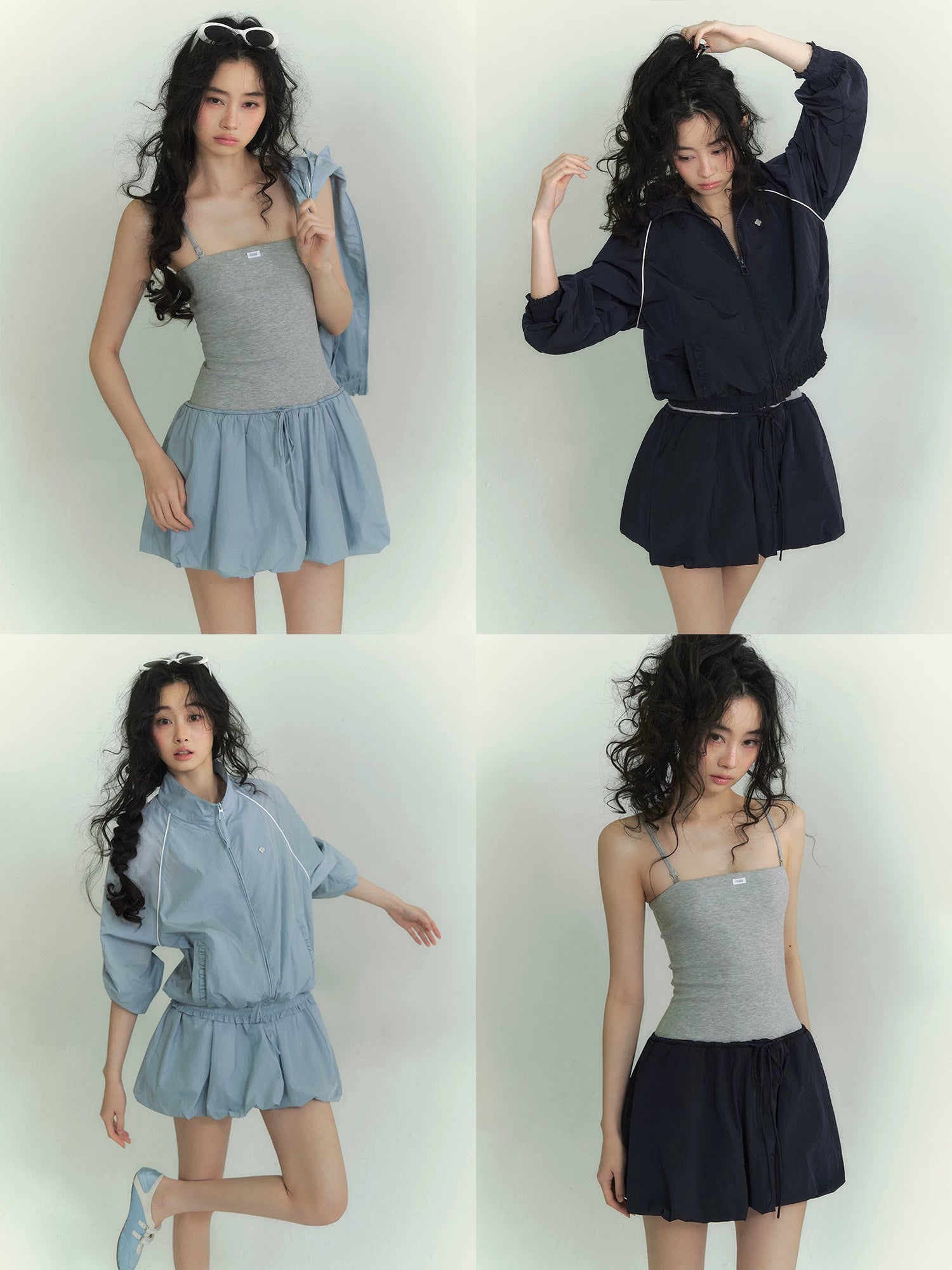 Floral Stand Collar Jacket & Dress Set