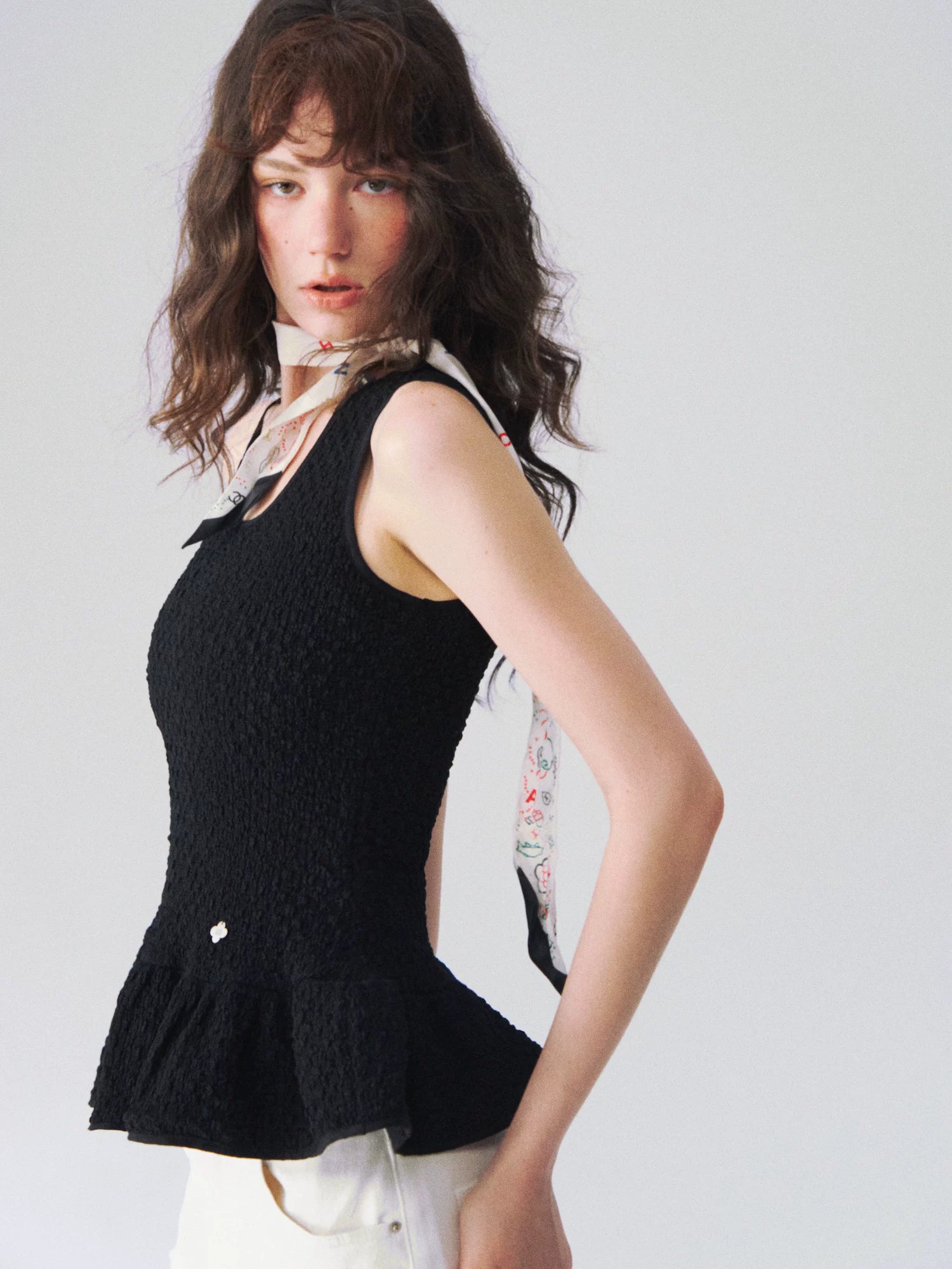 Cloud Ruffle Tank
