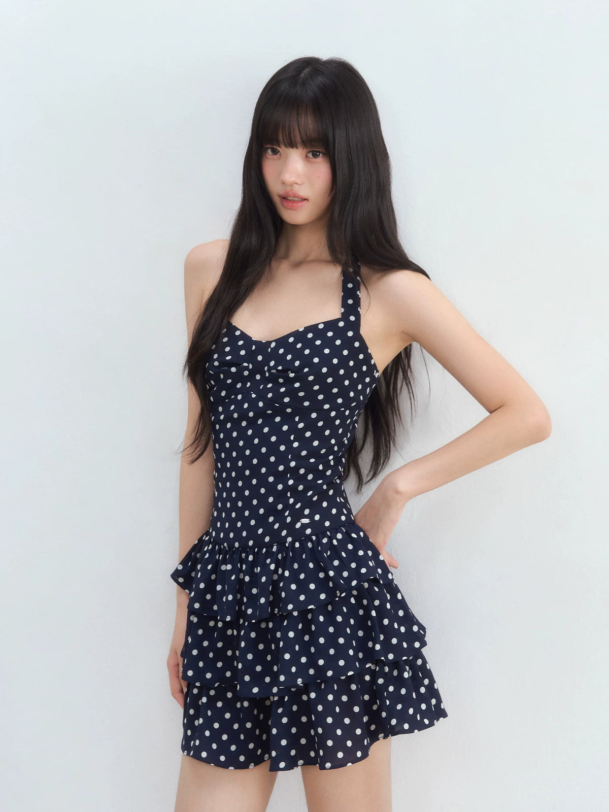 Vintage Polka Dot Halter Dress