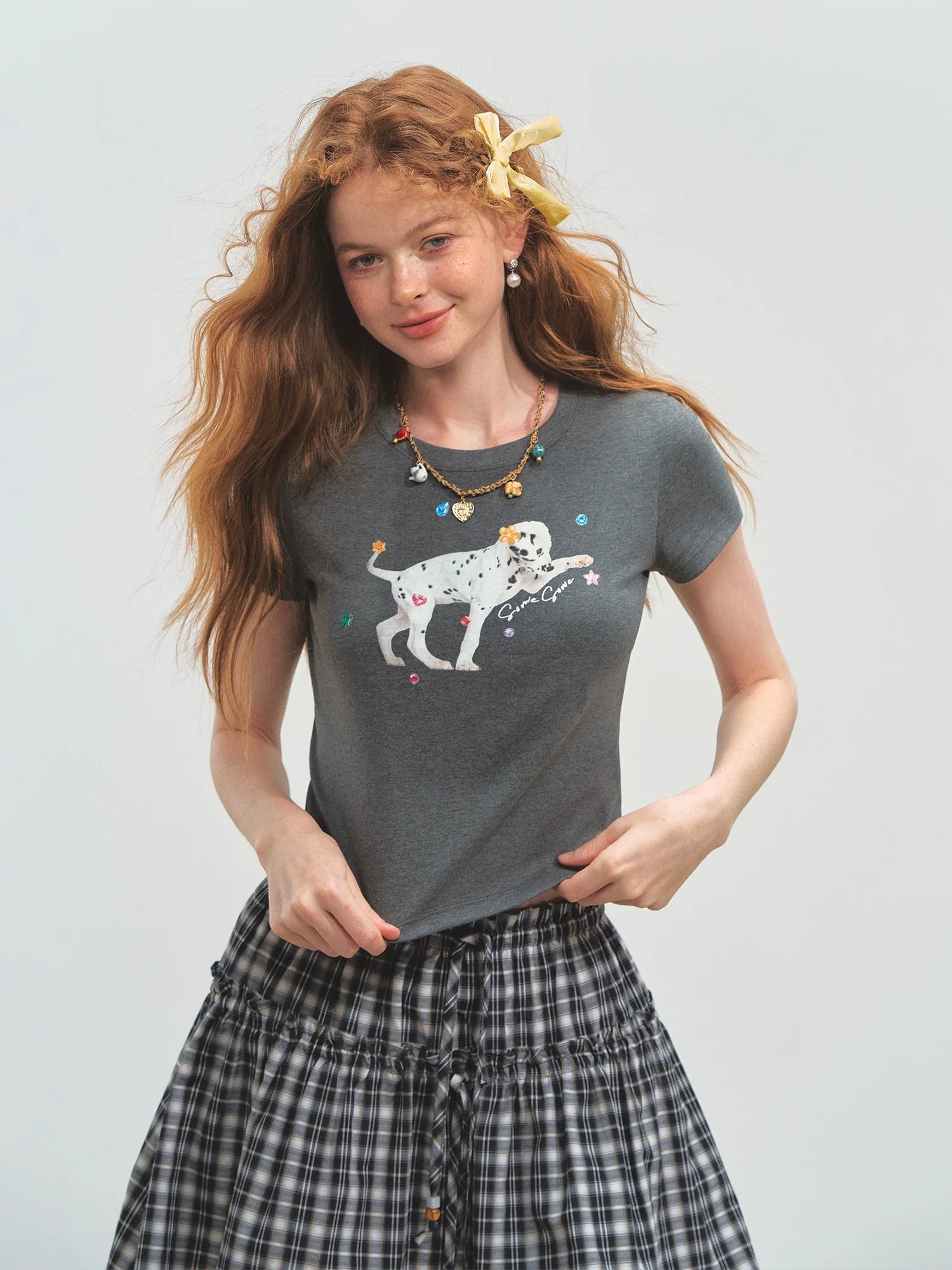 Dalmatian Print Short Sleeve T-Shirt