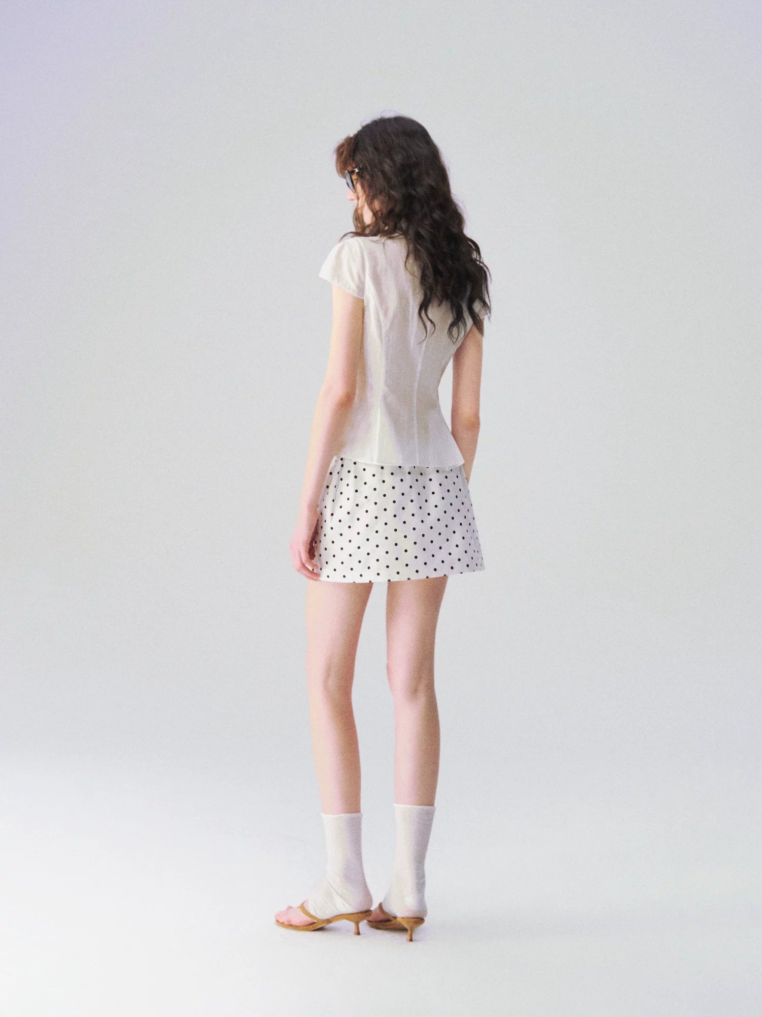 Doll Collar Wrap Blouse