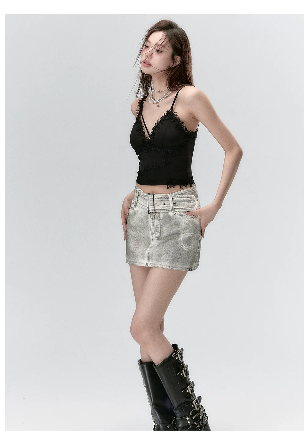 Lace Splicing Design Camisole Tank Top