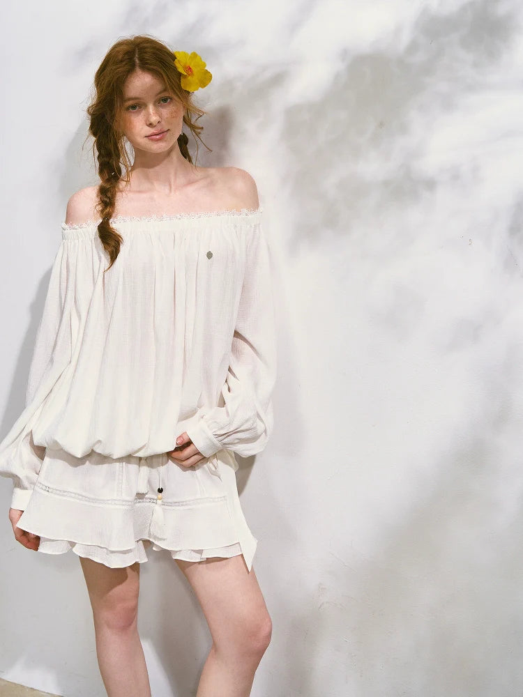 Cool and Relaxing Sun-protection Cover-up & Skort Set