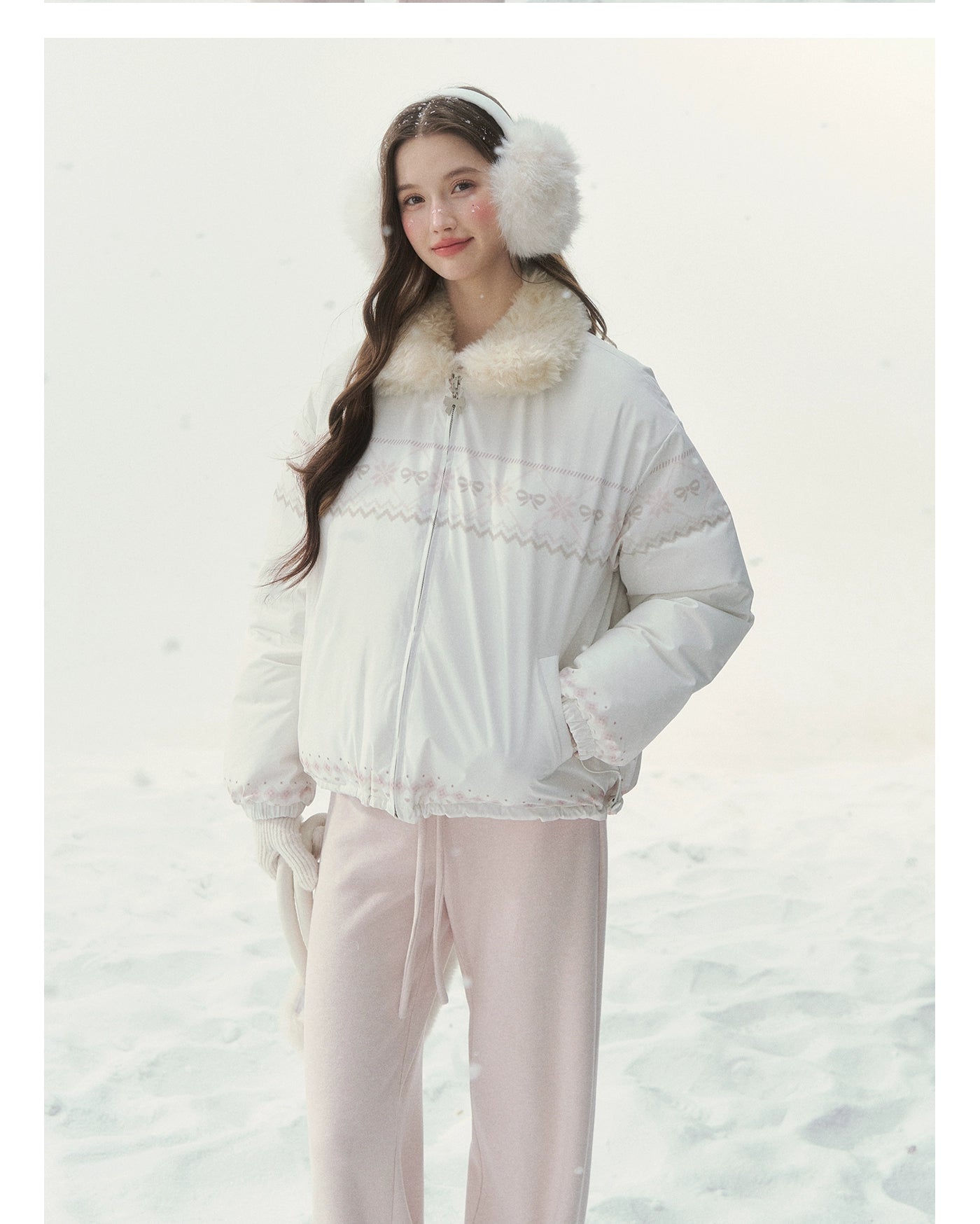 Reversible Fair Isle Down Jacket