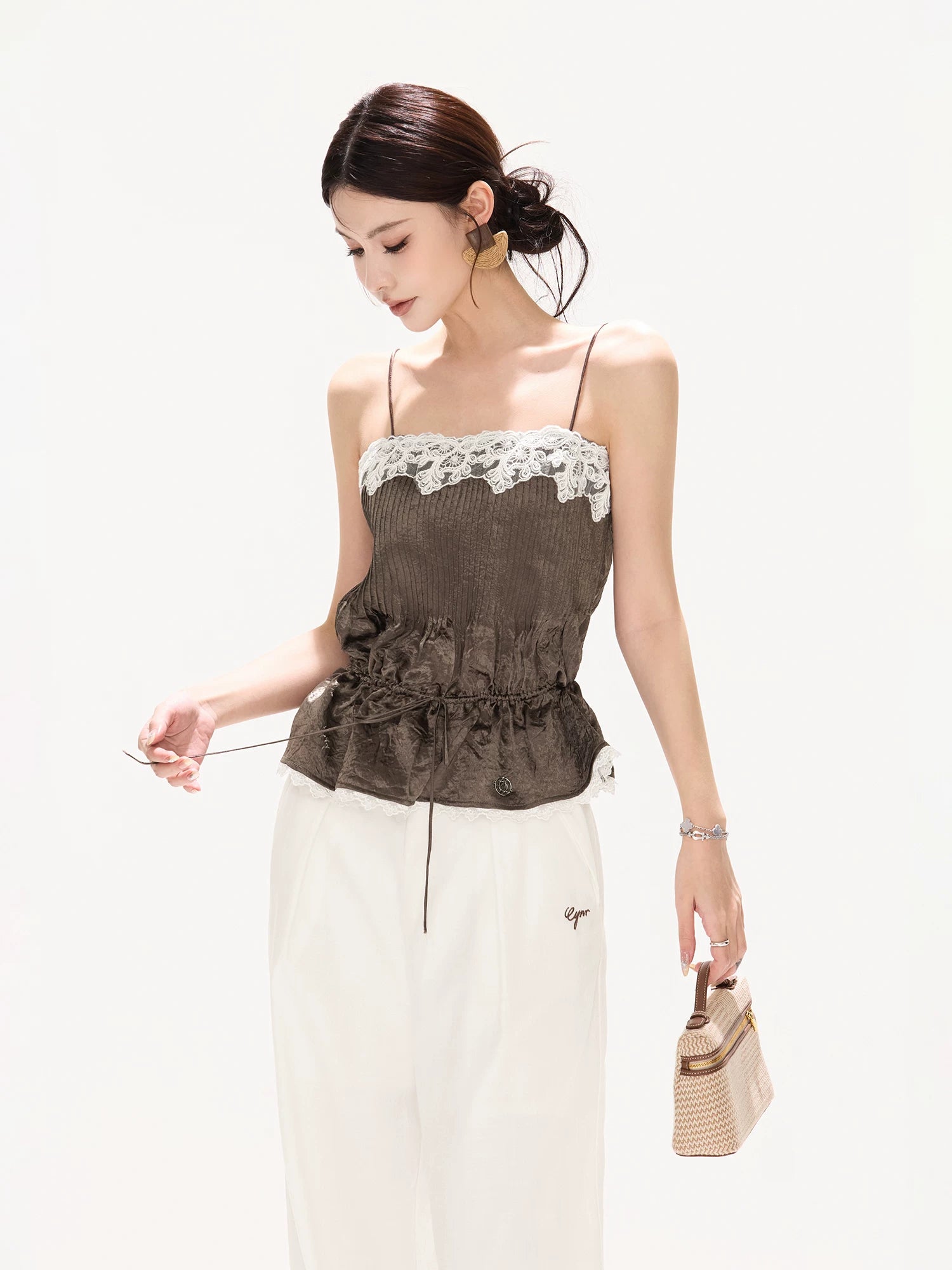 Lace Trim Cami Top