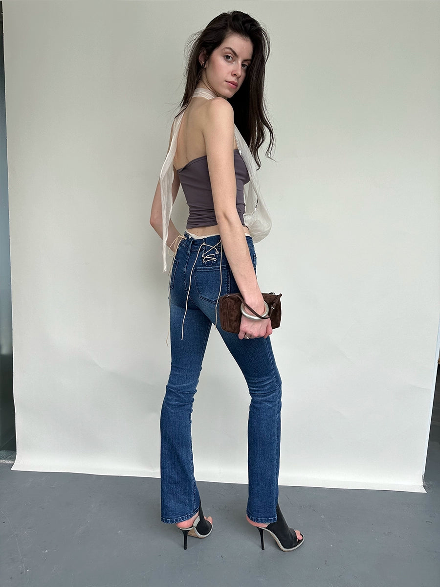 Sequin Mesh Layered Bustier Top