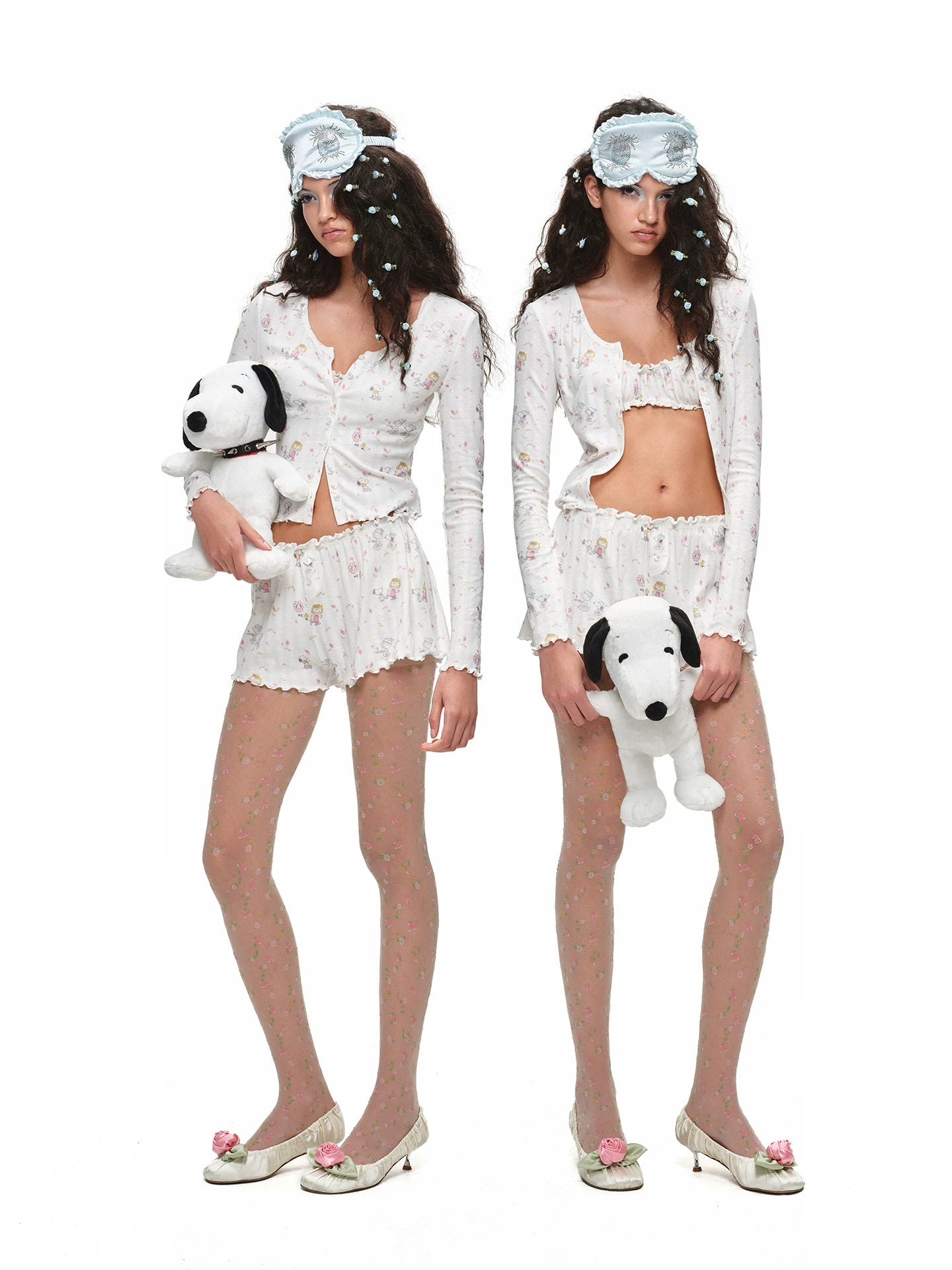 Snoopy Floral Pajama Set