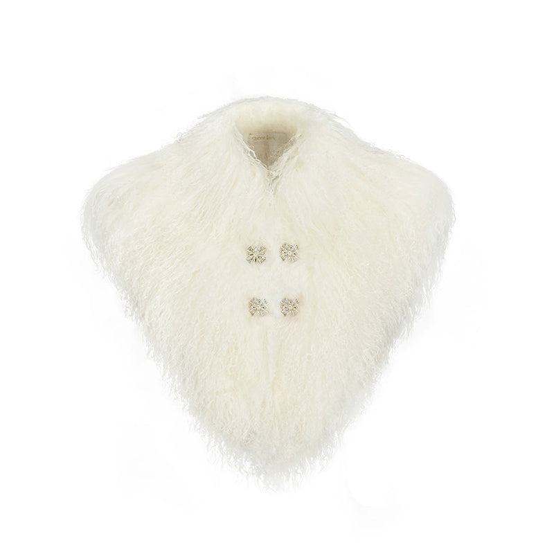 Vela Reversible Faux Fur Wool Blend Jacket