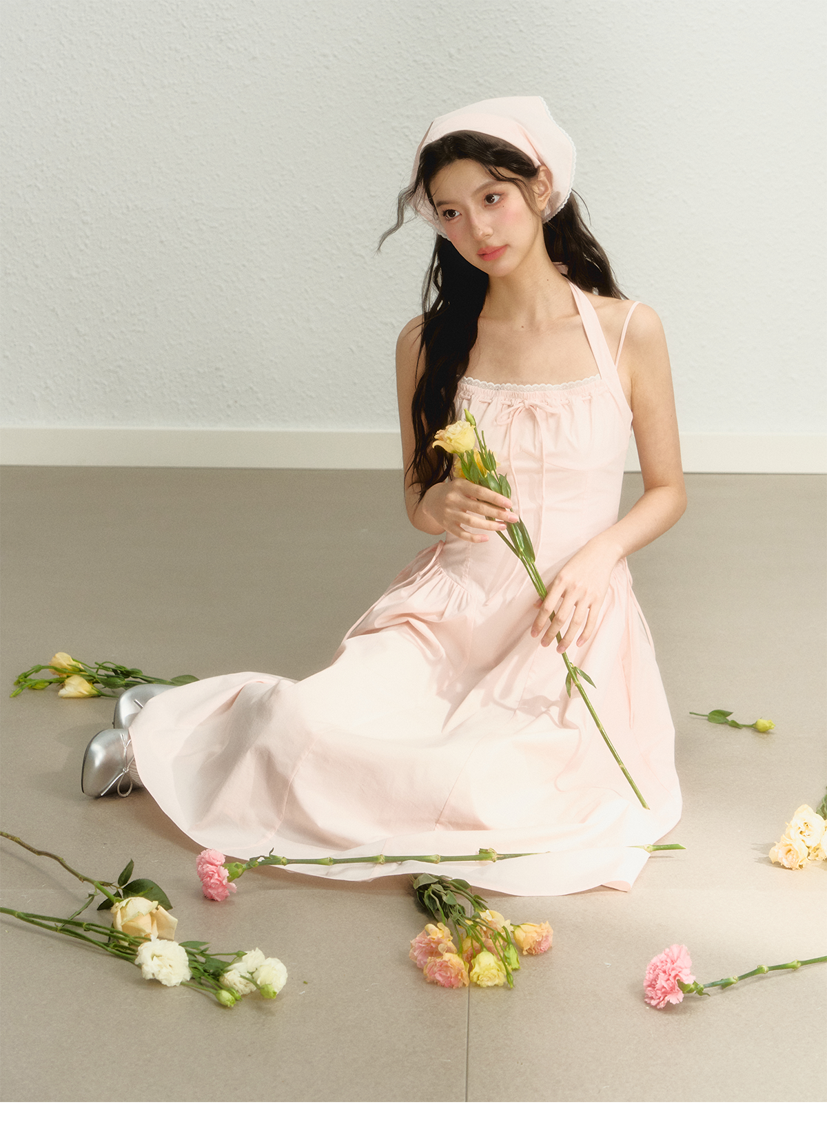 Pink Spaghetti Strap Dress