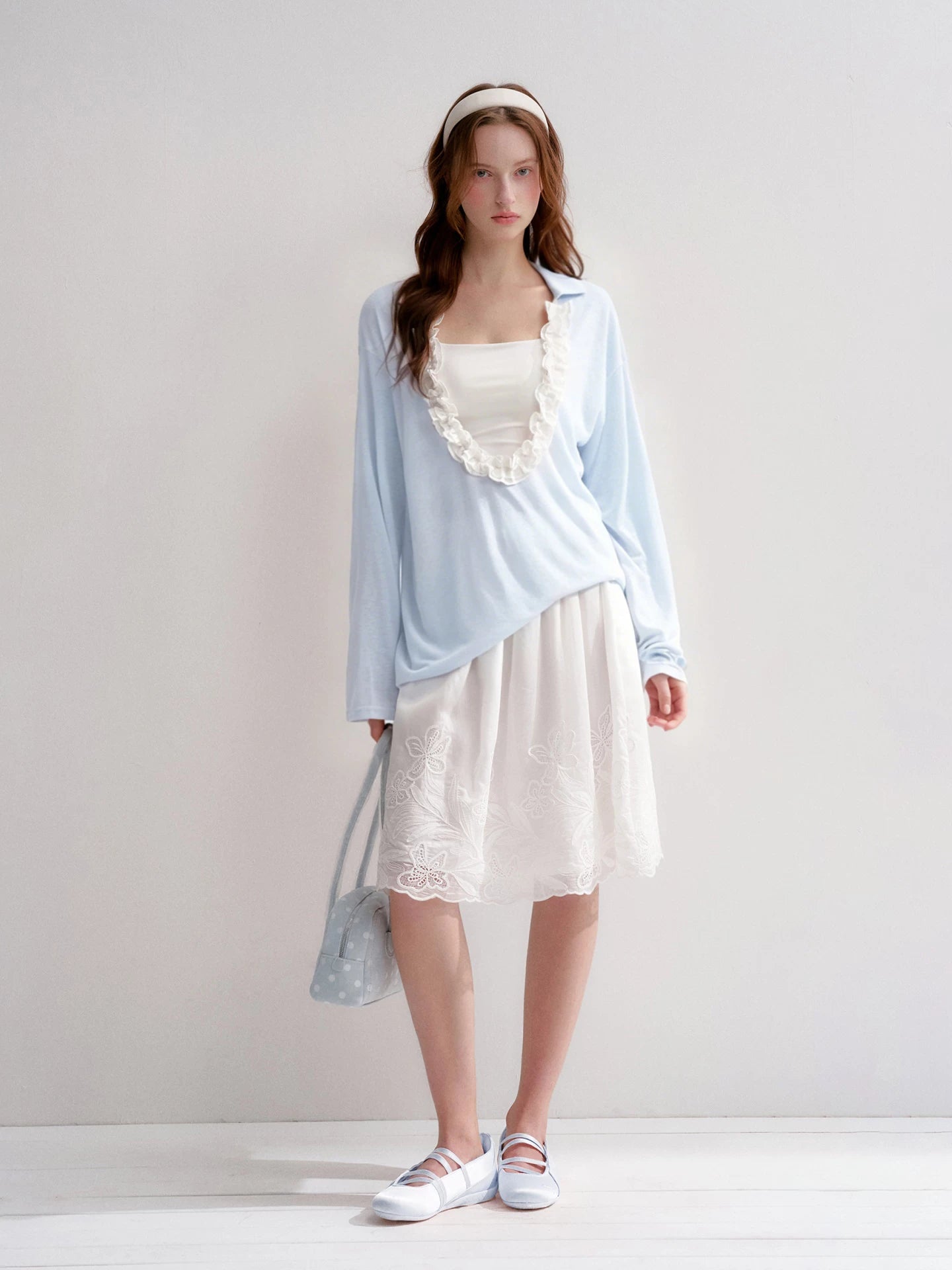 Ruffle Cloud Tee Set