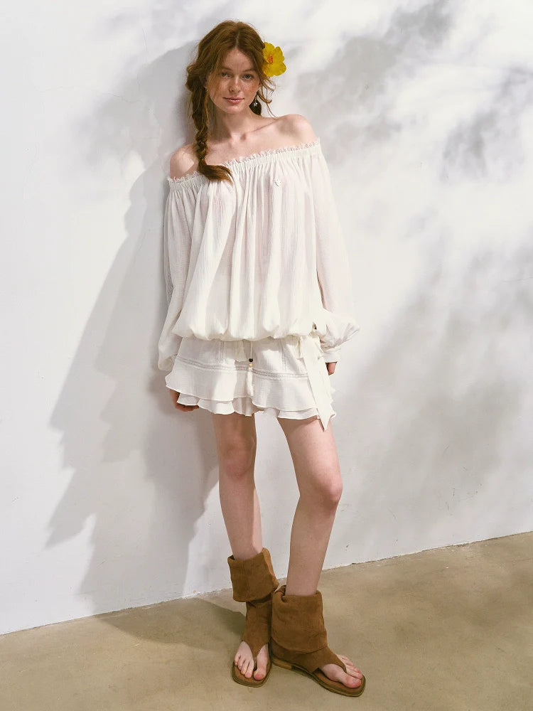 Cool and Relaxing Sun-protection Cover-up & Skort Set