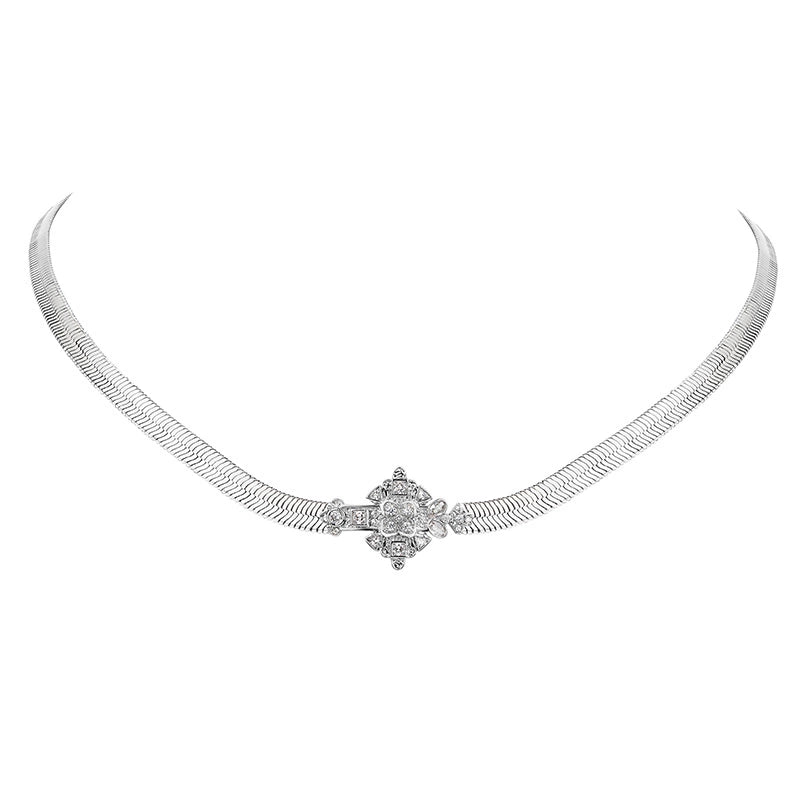 All-match Snake Bone Choker