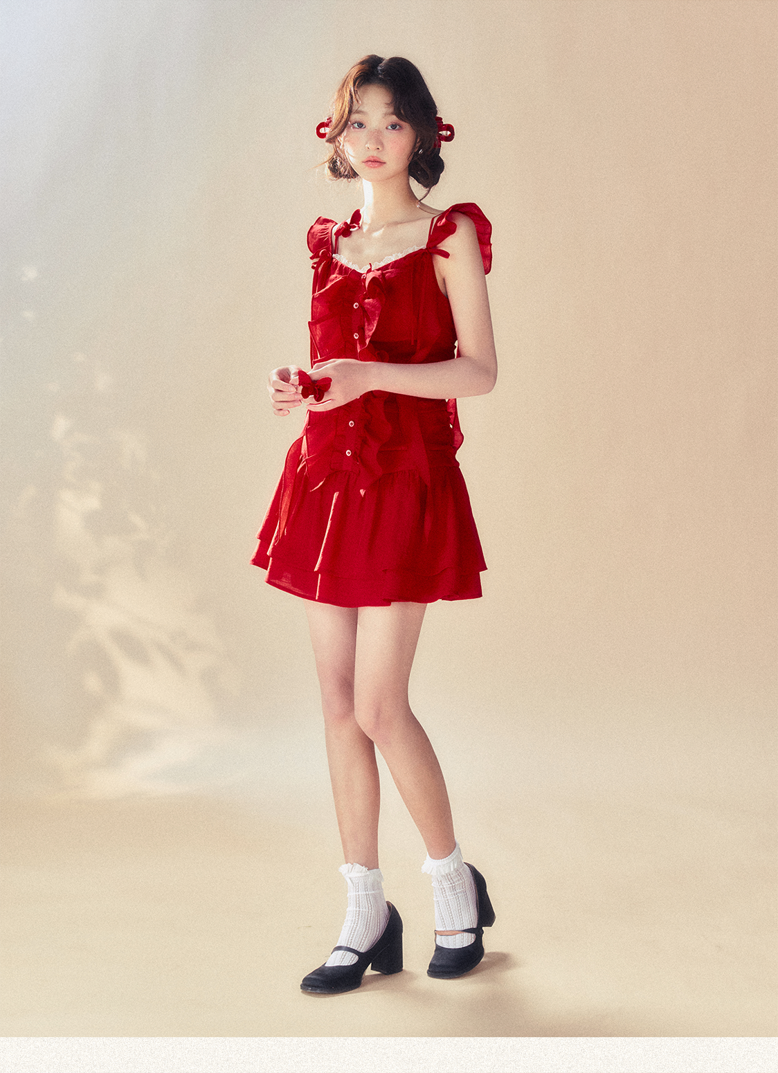 Red Spaghetti Strap Dress
