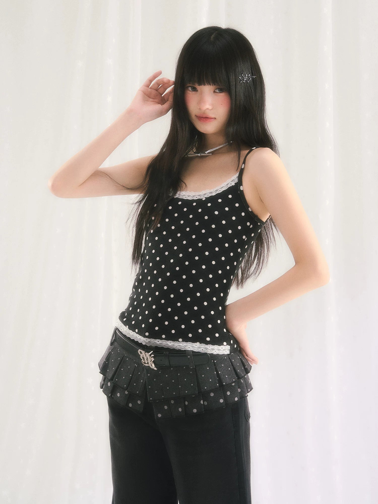 Black Polka Dot Set