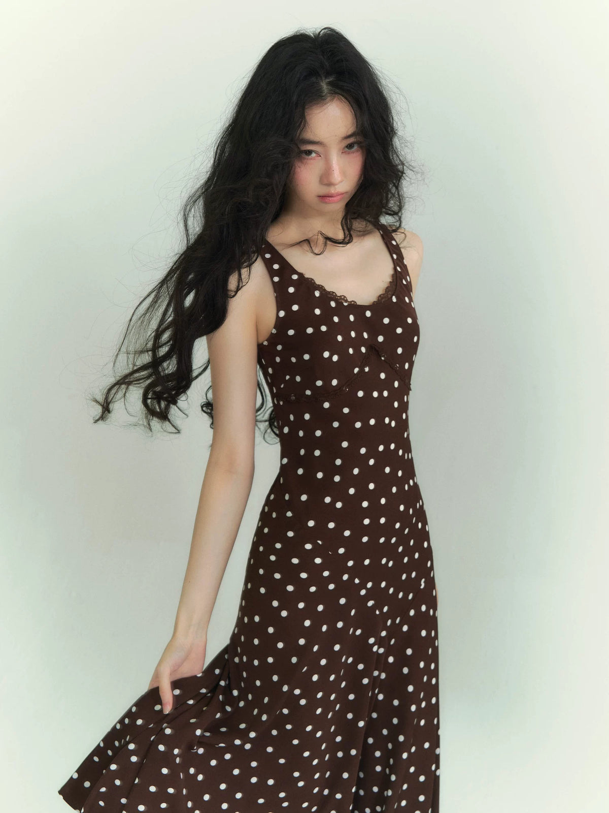 Lace Polka Dot Dress