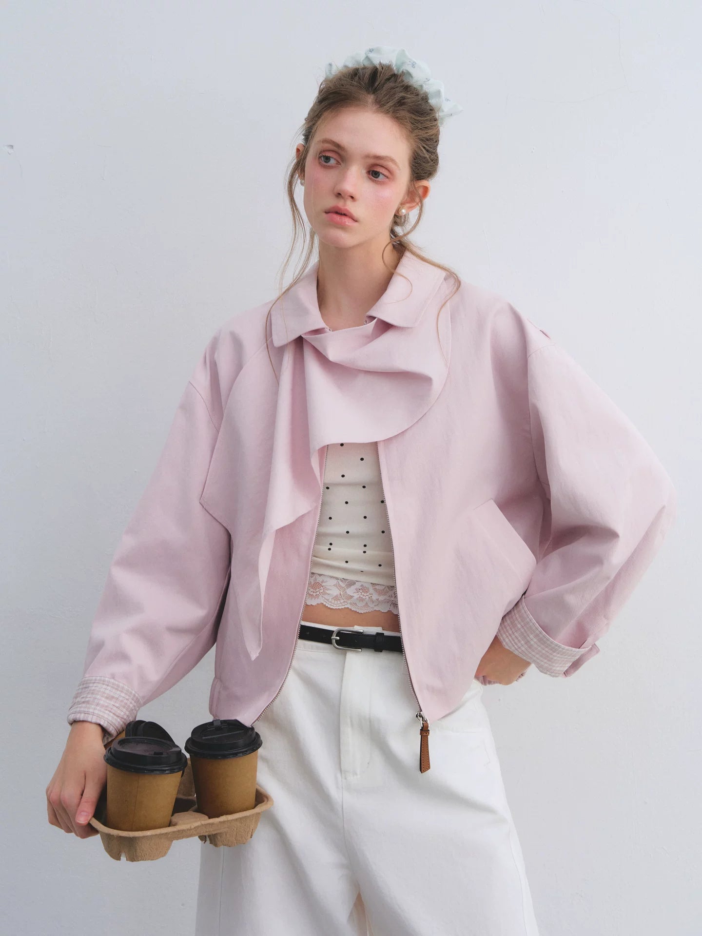Detachable Cape Harrington Jacket