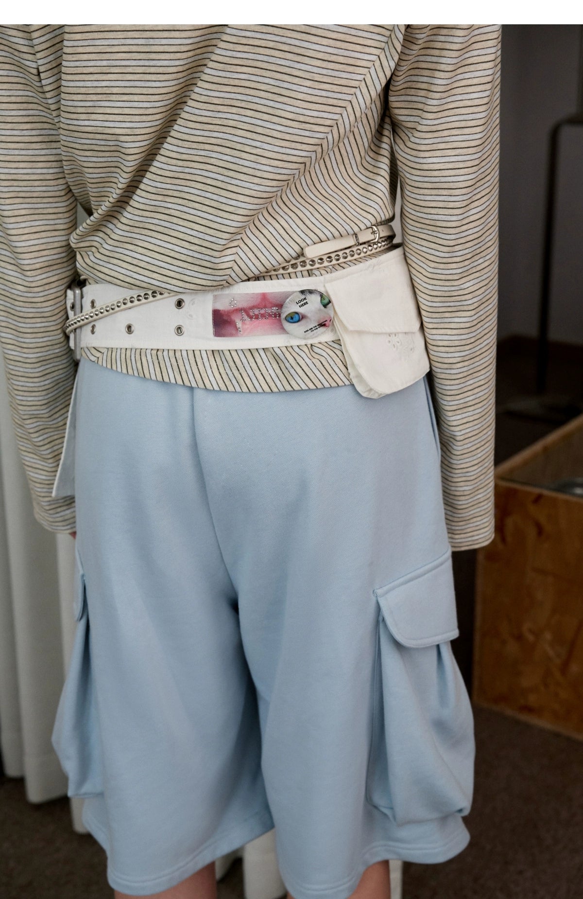 Embroidered Jacquard Utility Belt Bag