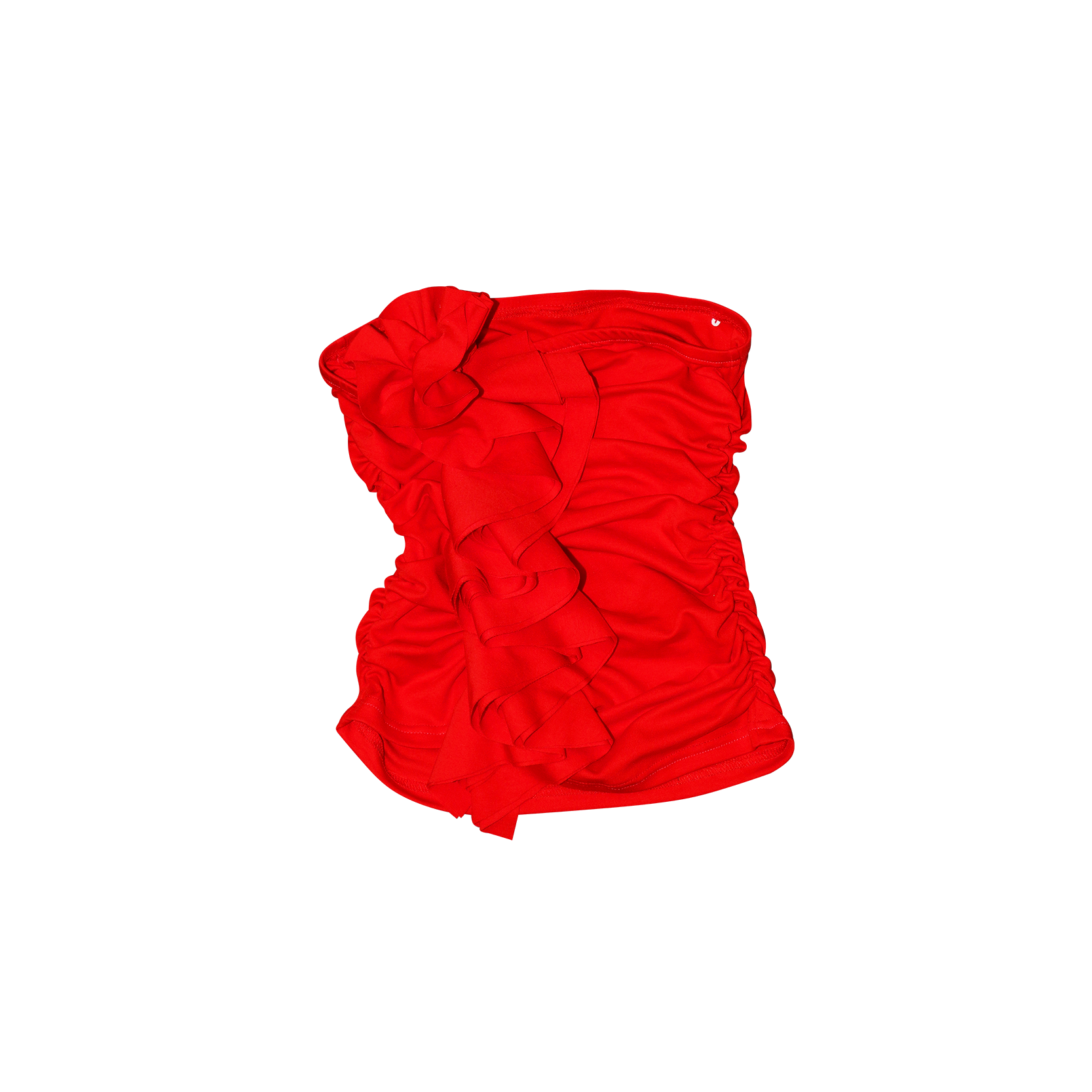Floral Ruched Tube Top