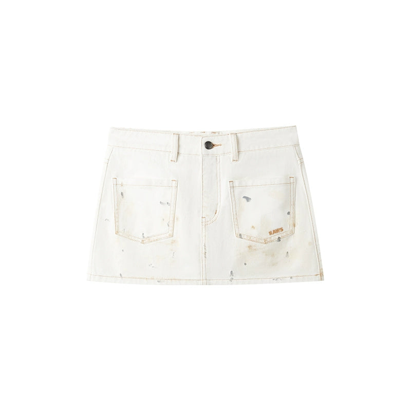 Polar Washed Twill Denim Skirt