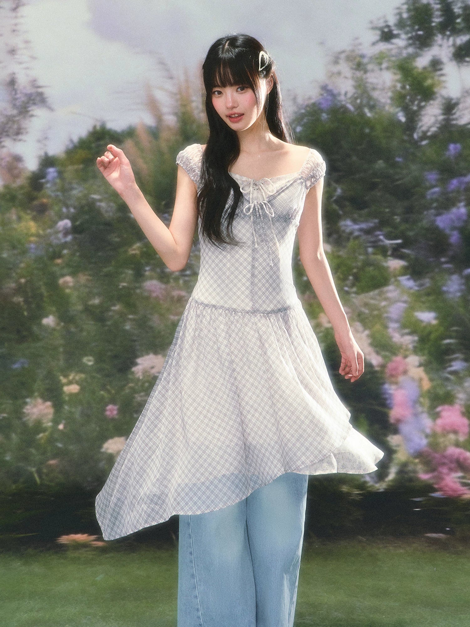 Plaid Patchwork Dress