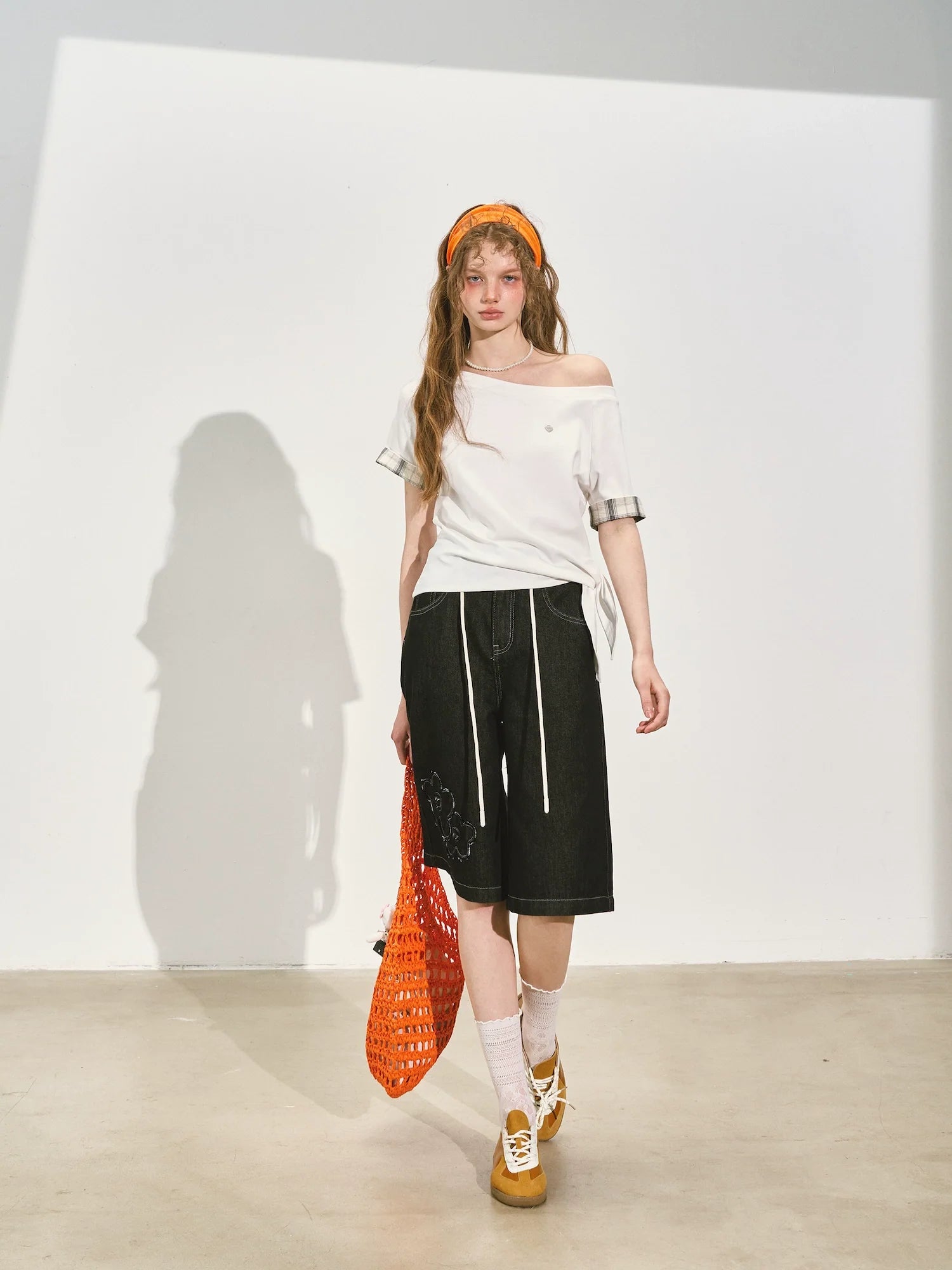 Tie-bow Short-sleeve T-shirt