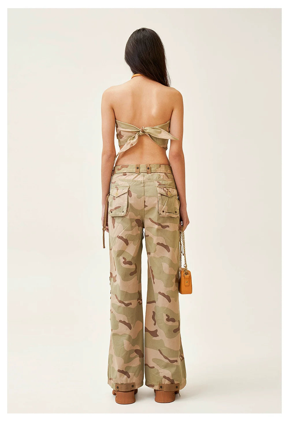 Desert Camouflage Square Scarf Bustier