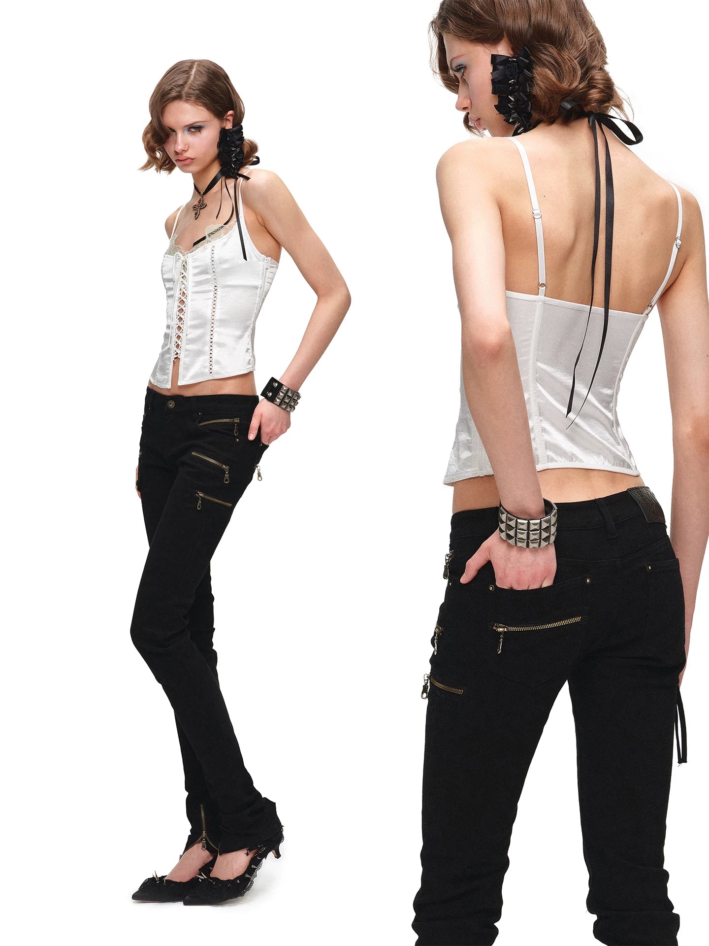 Satin Lace Corset