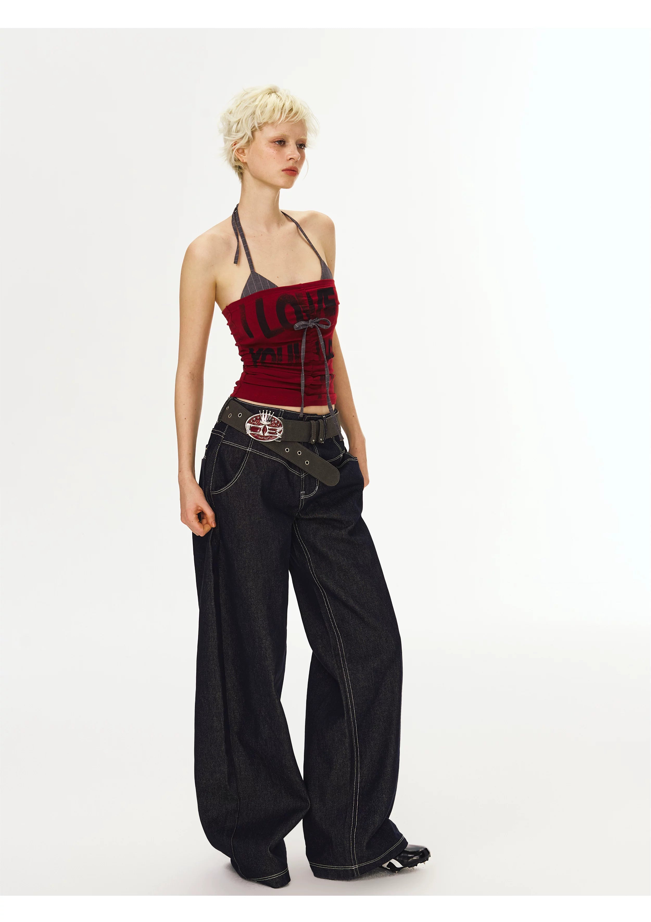 Layered Halter Bandeau Top
