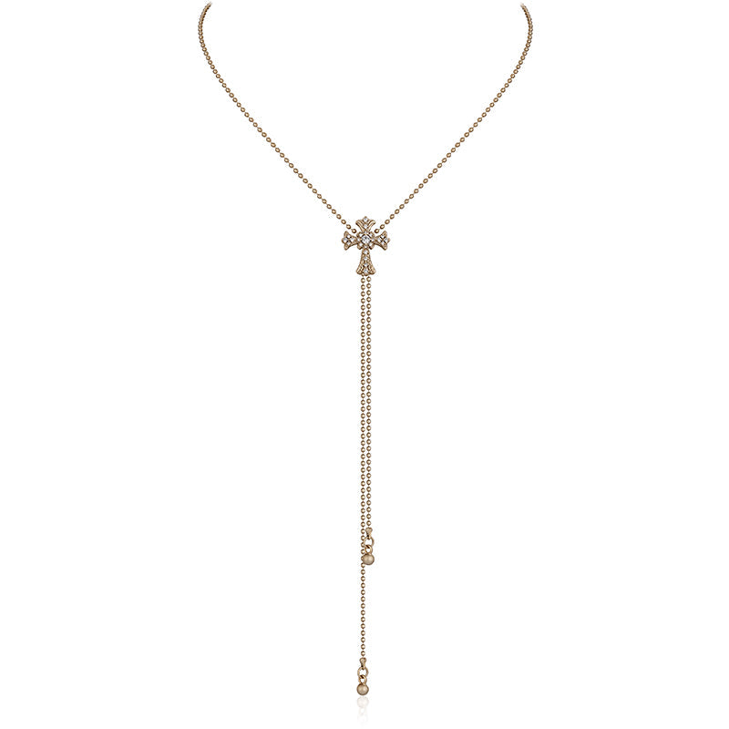 Vintage Baroque Cross Necklace