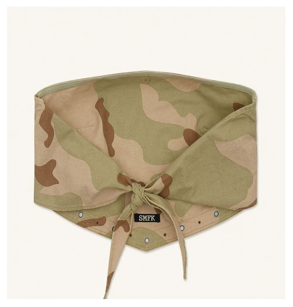 Desert Camouflage Square Scarf Bustier
